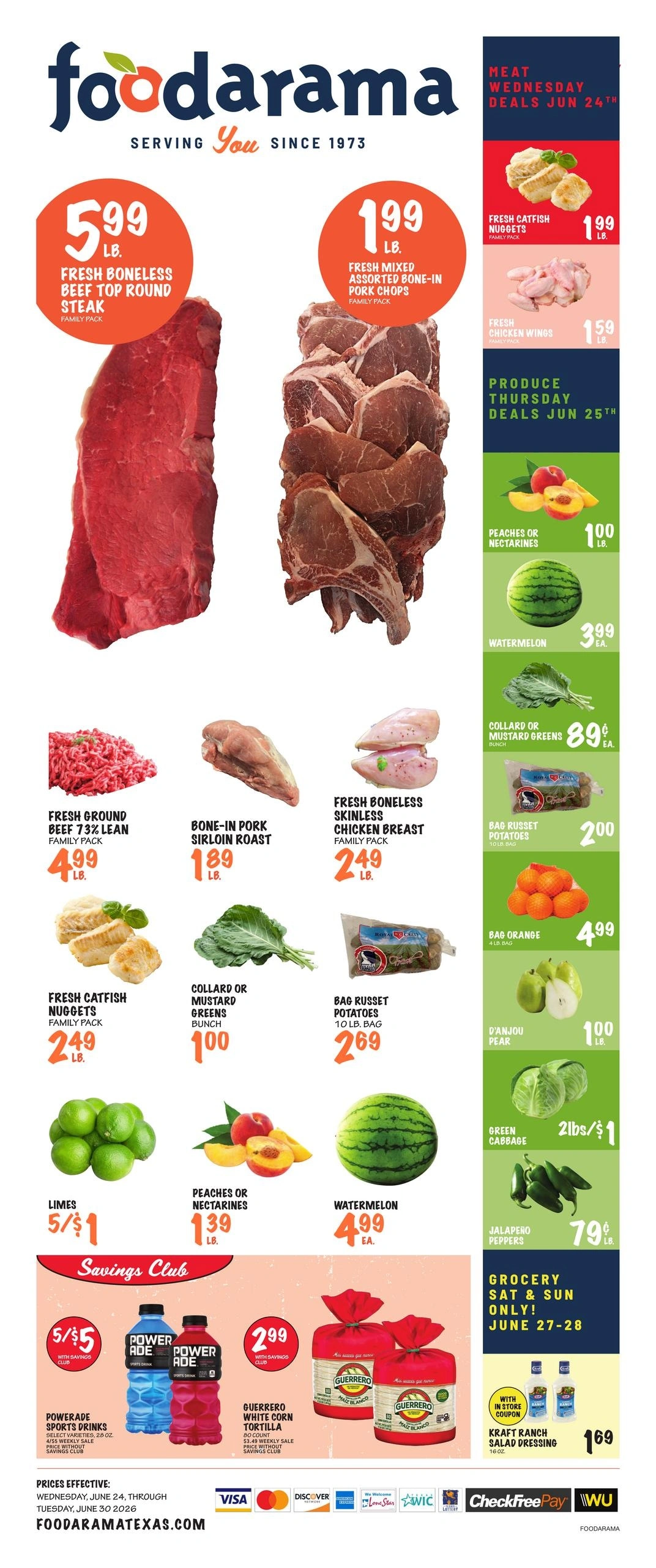 Foodarama flyer page 1
