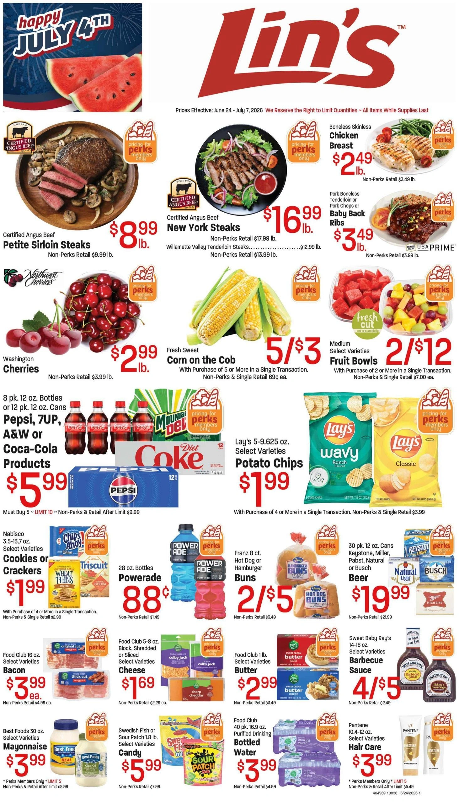 Lin's Fresh Market flyer page 1