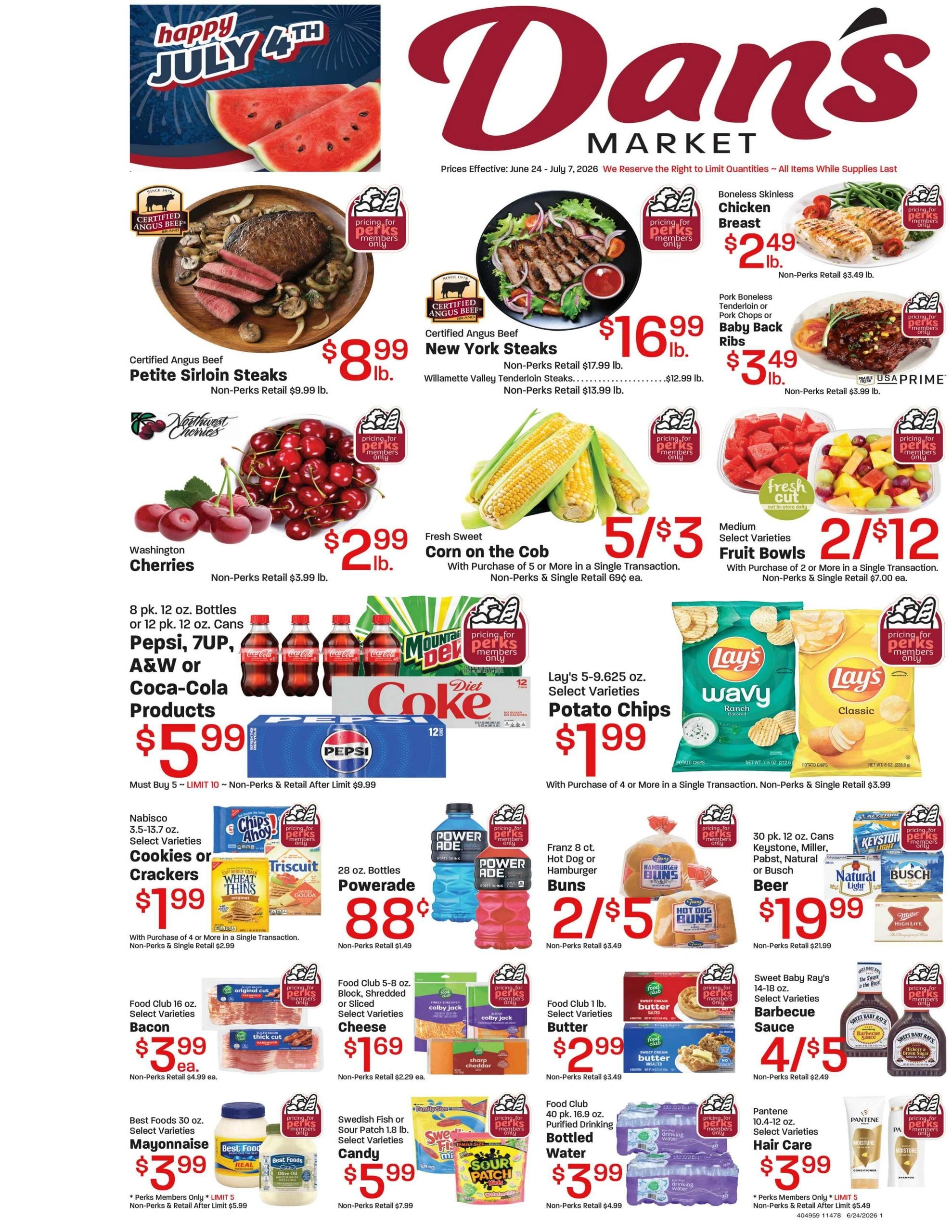 Dan's Fresh Market flyer page 1
