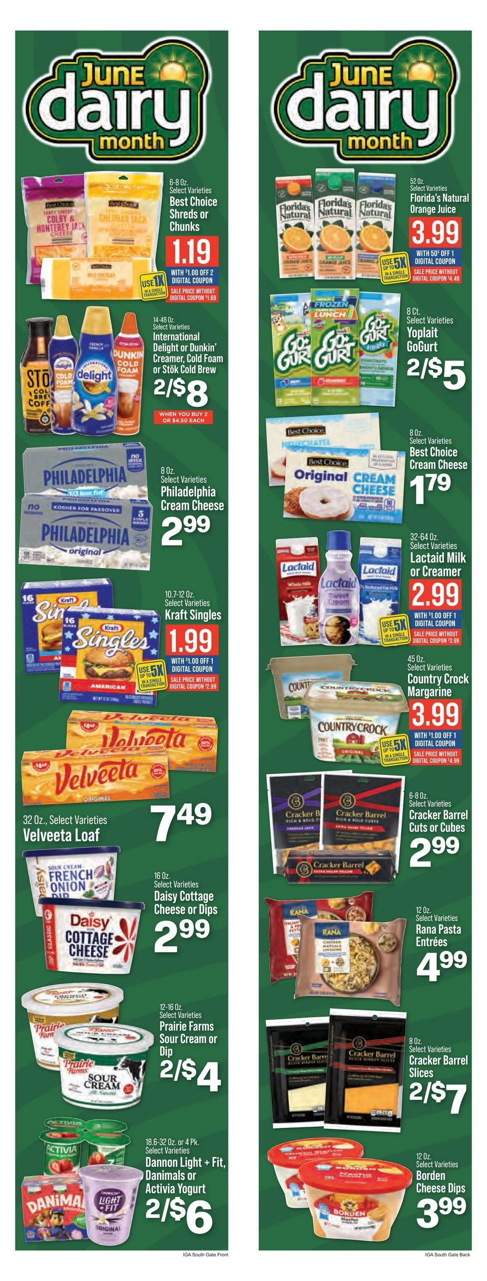 Hometown Market flyer page 1