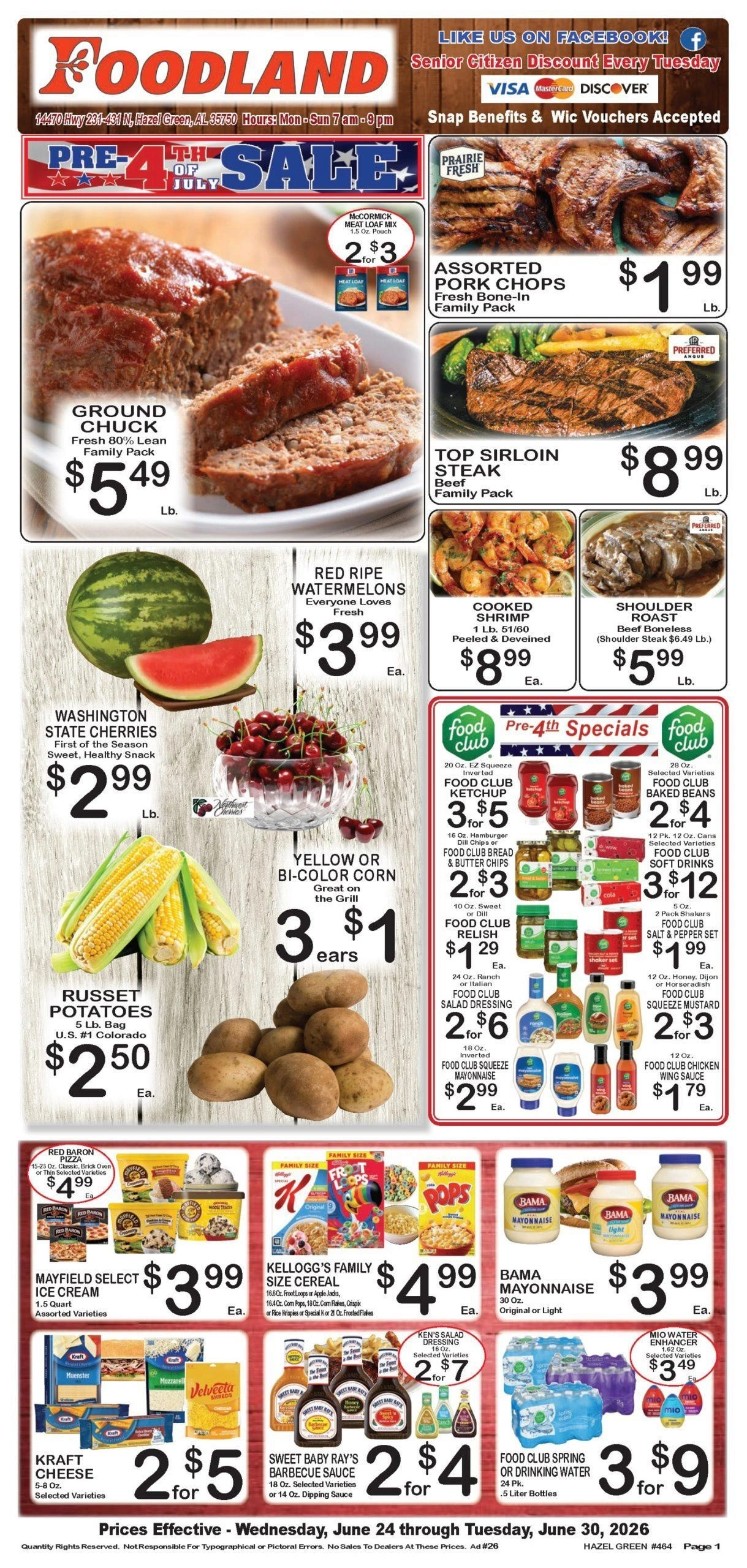 Foodland Grocery flyer page 1