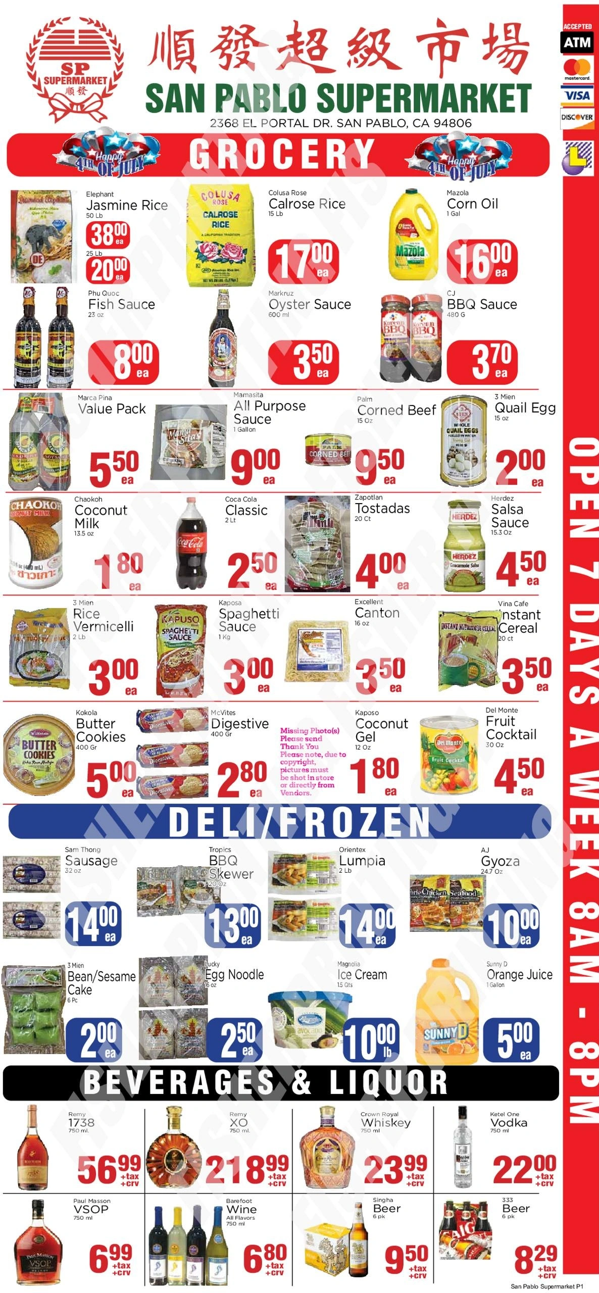 Shun Fat Supermarket flyer page 1
