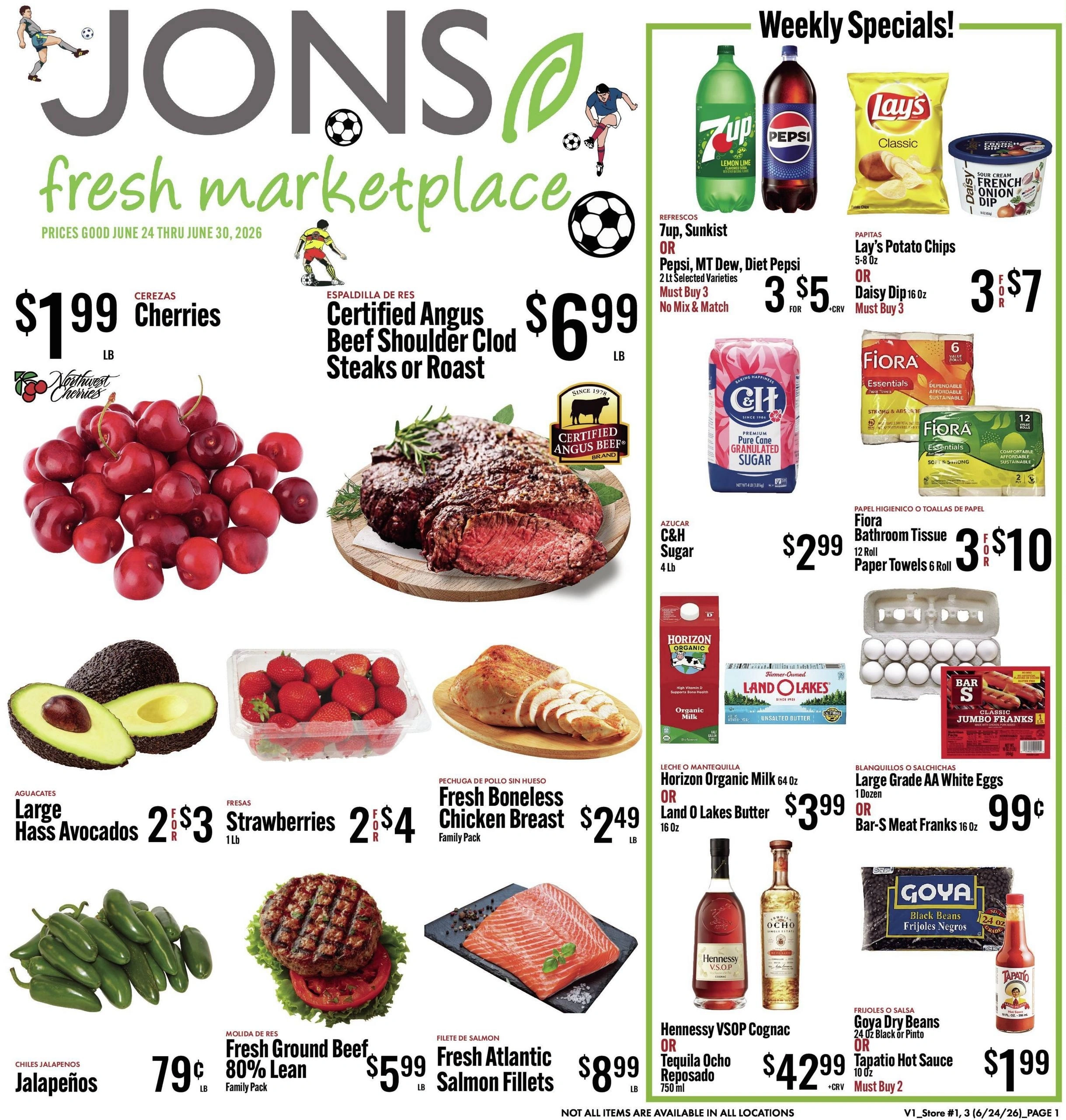 Jons International Marketplace	 flyer page 1