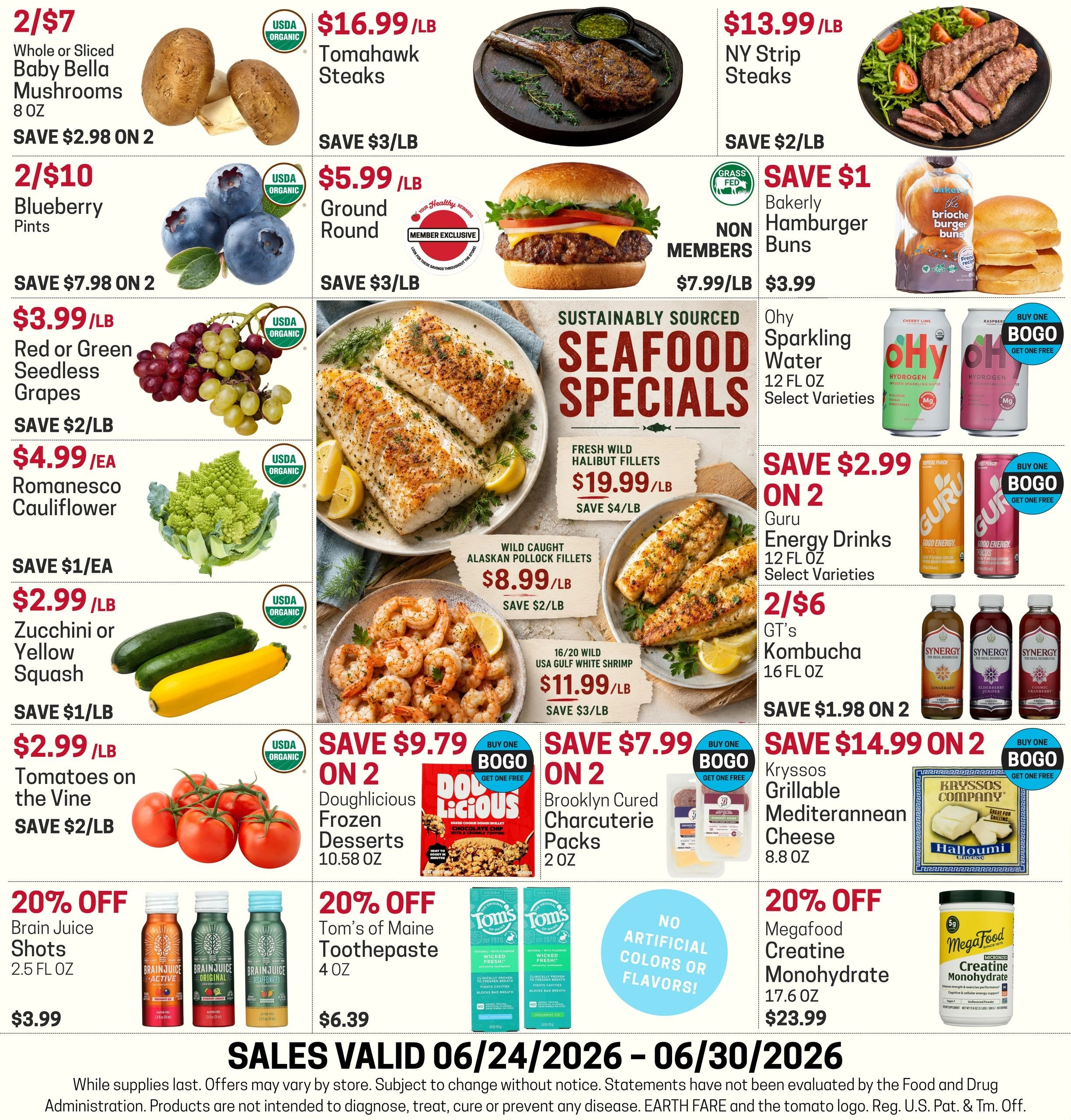 Earth Fare flyer page 1
