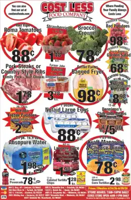 Cost Less Foods Indexed Weekly