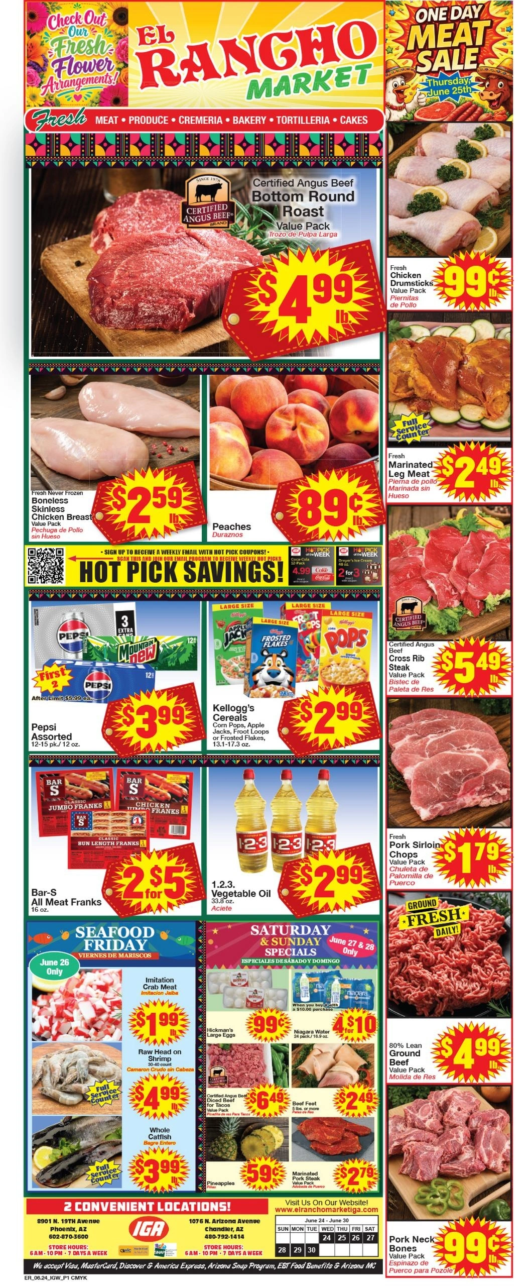 El Rancho Market flyer page 1