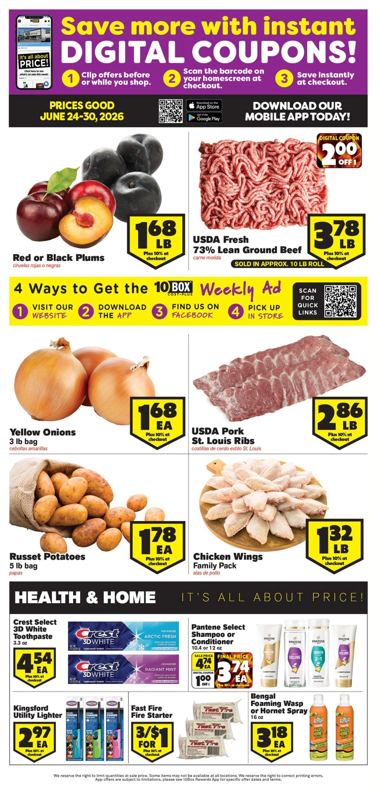 10Box Cost Plus flyer page 1