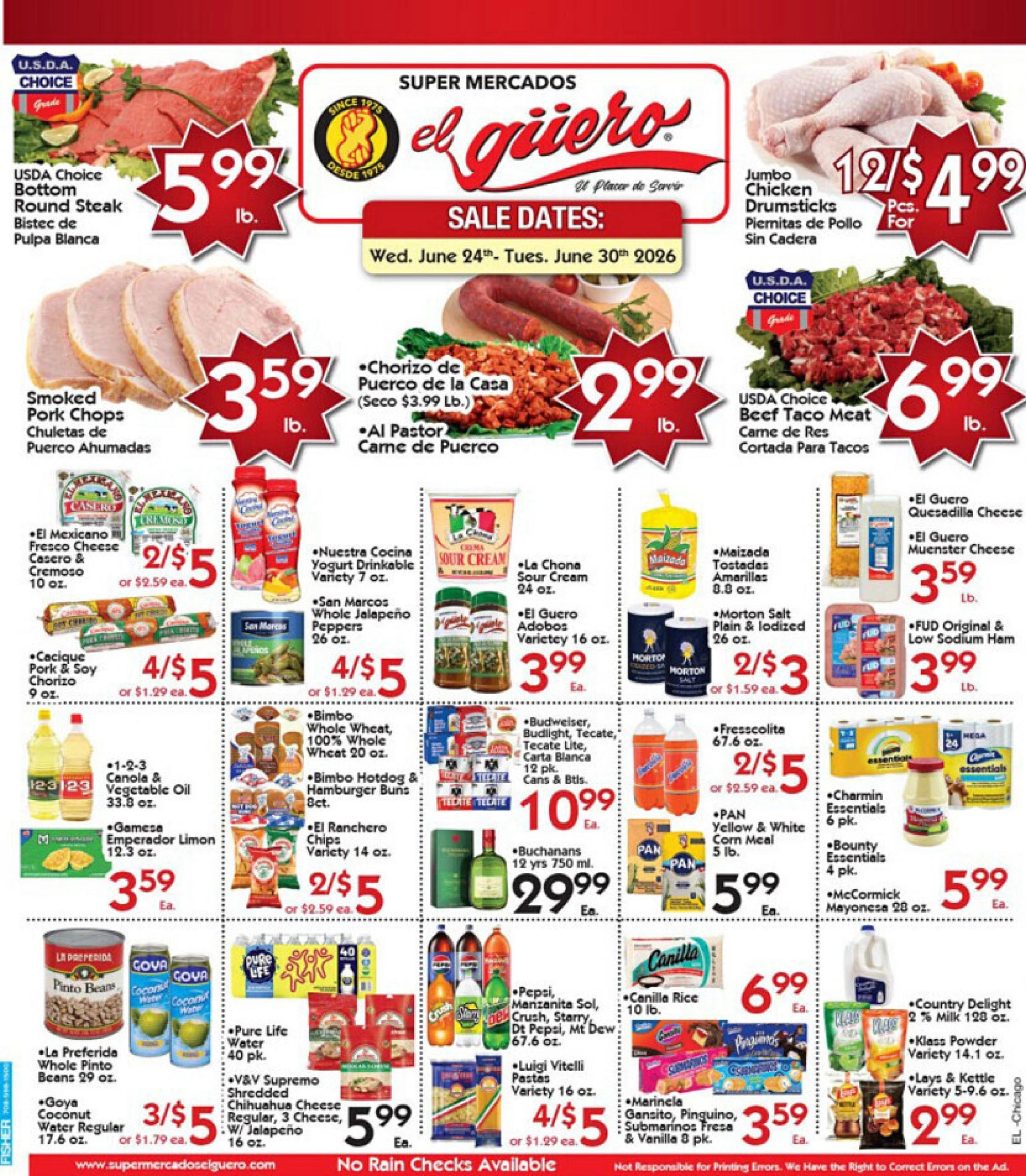 Super Mercados El Guero flyer page 1