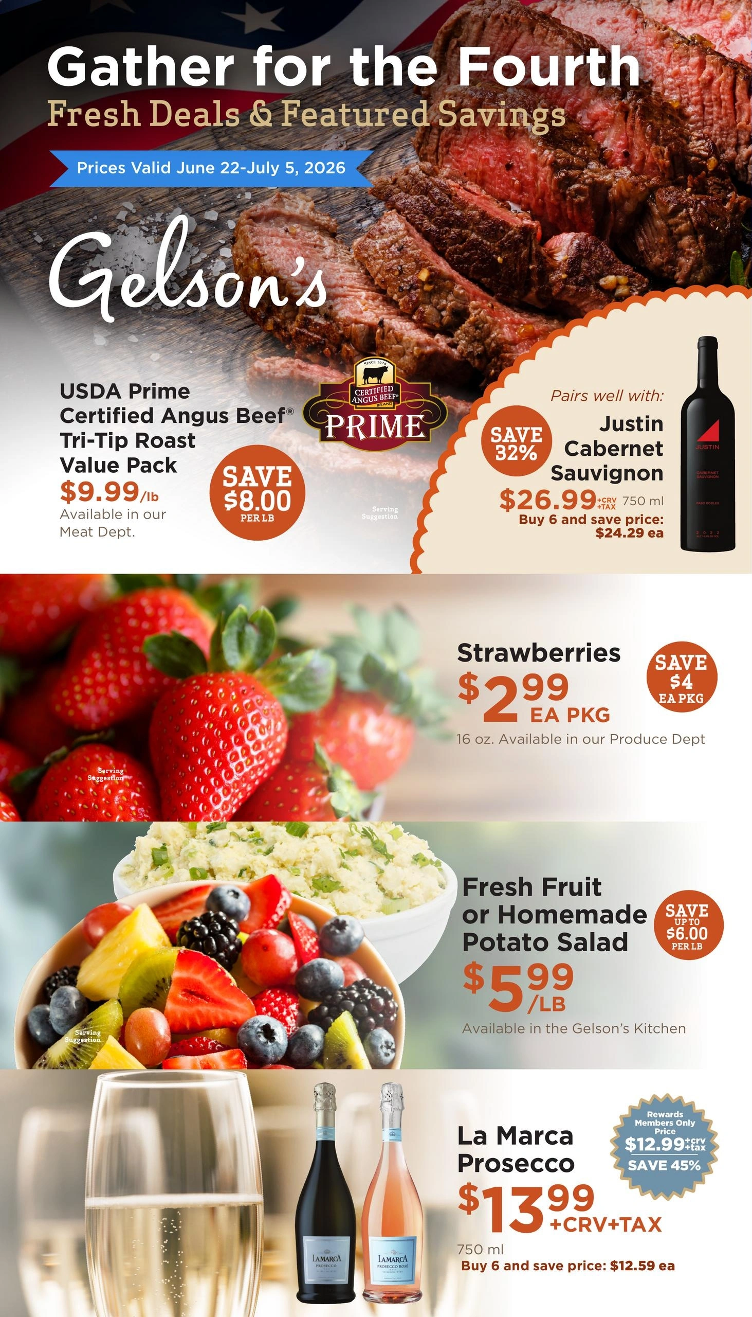 Gelson's Market flyer page 1