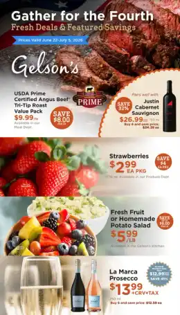 Gelson's Market Flyer