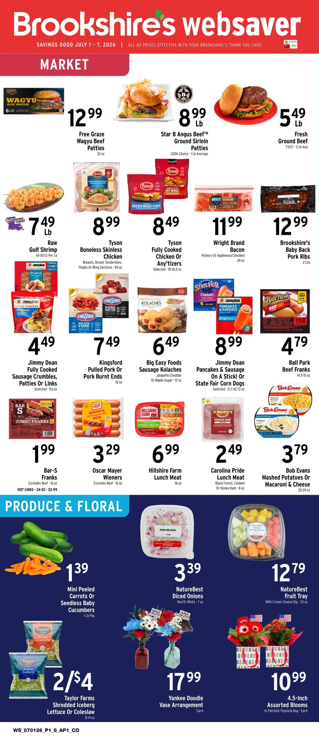 Brookshire's flyer page 1