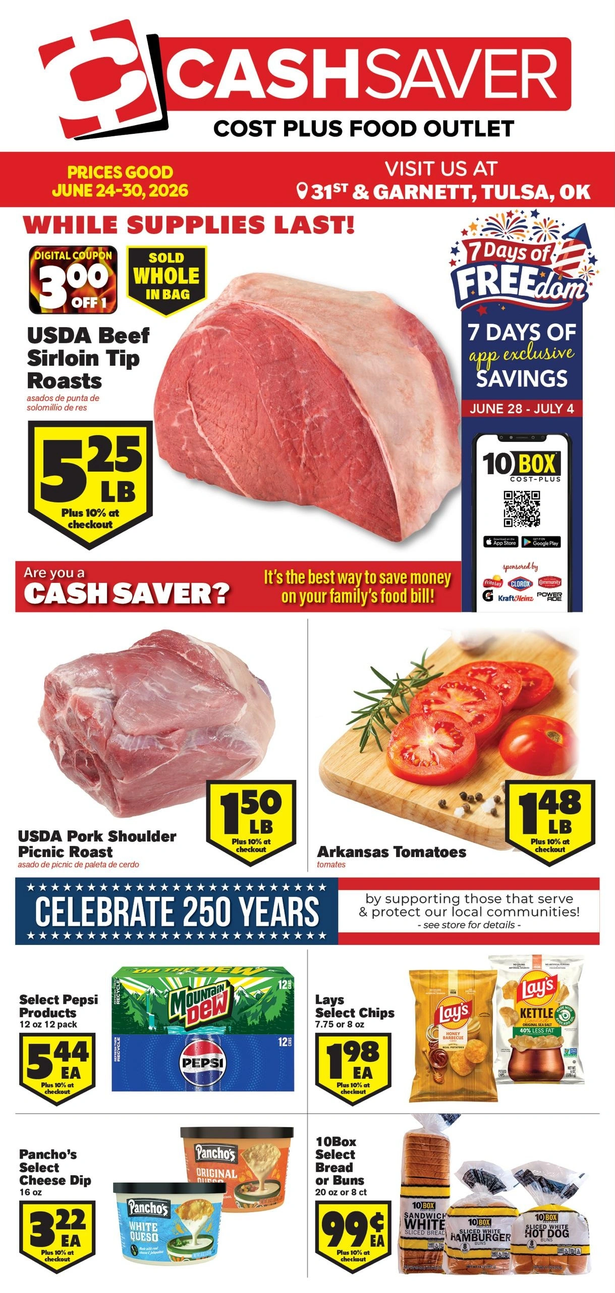 Cash Saver Food Outlet flyer page 1