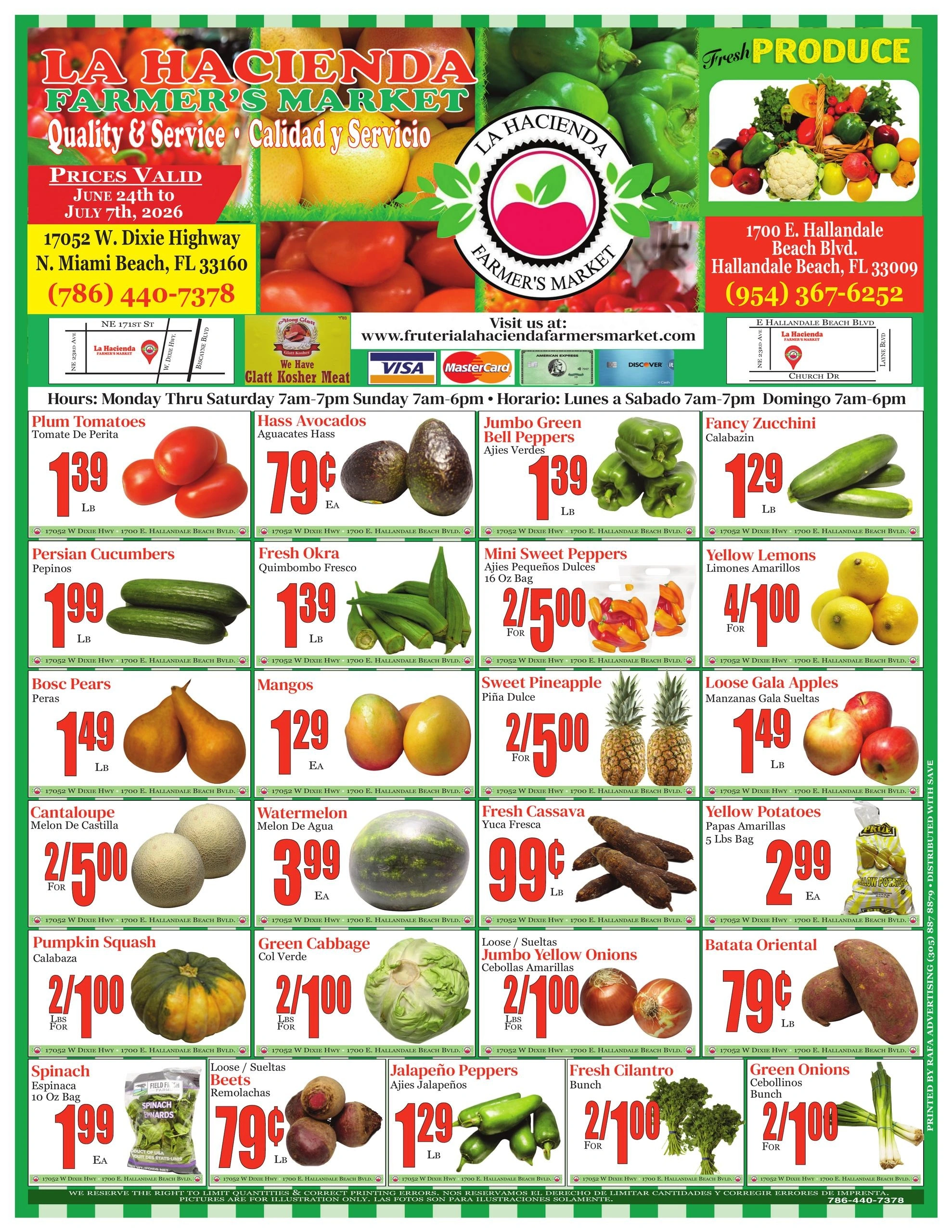 Fruteria La Hacienda Market flyer page 1