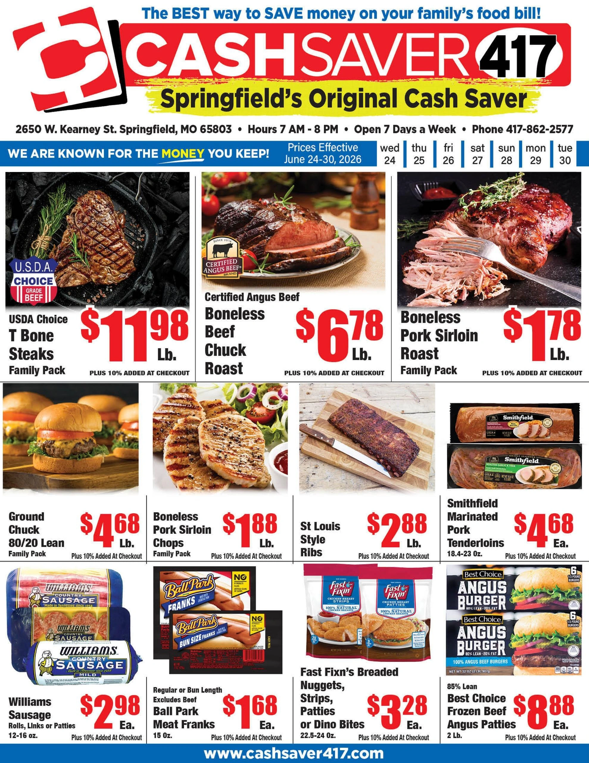 Cash Saver 417 flyer page 1