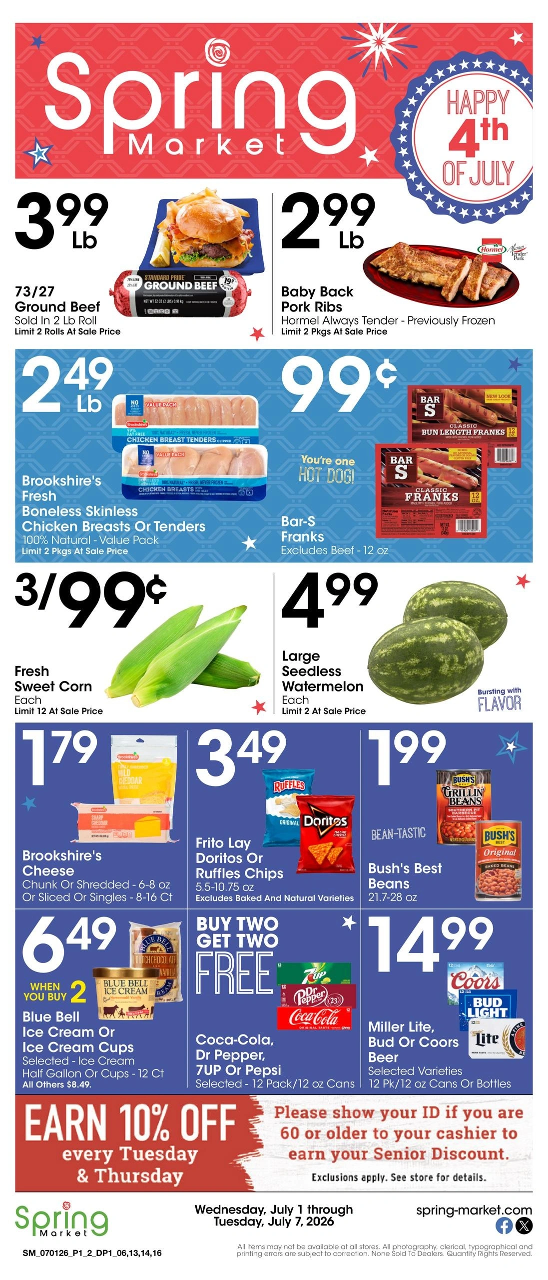 Spring Market flyer page 1