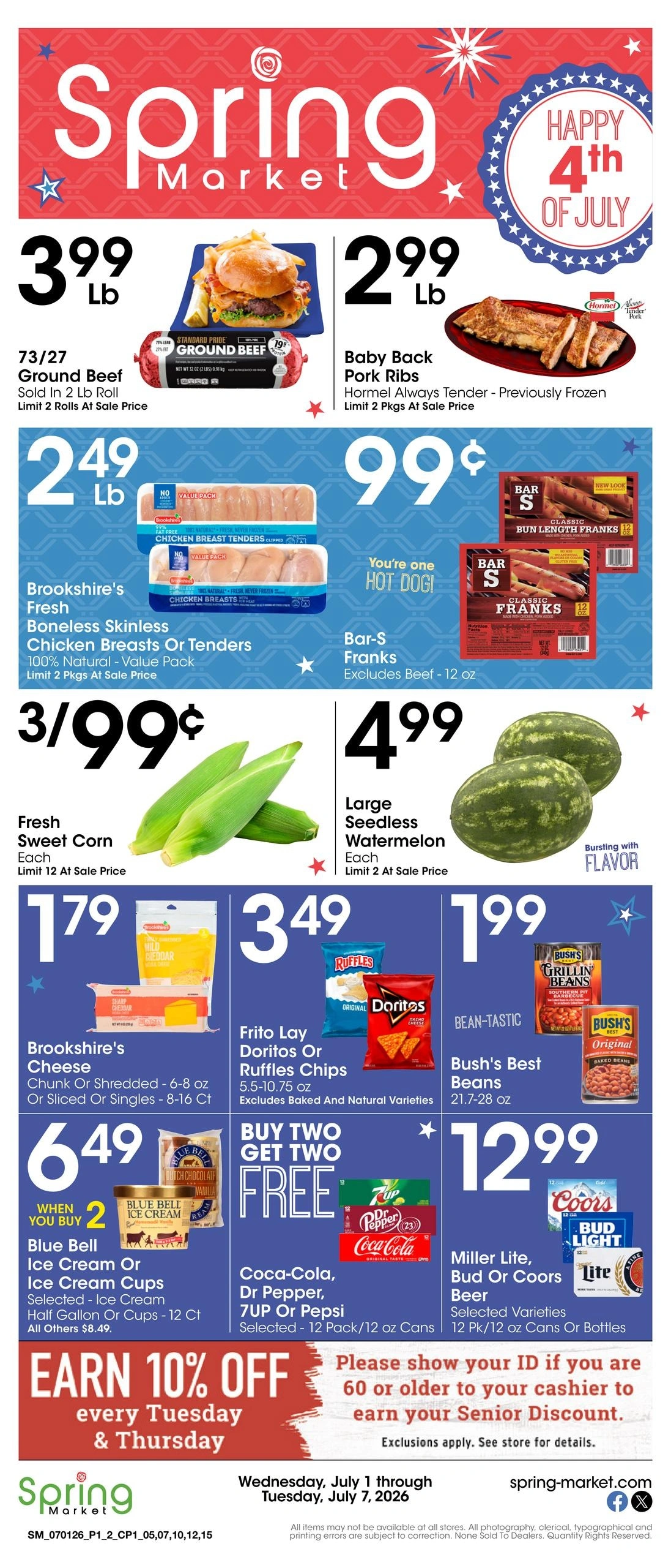 Spring Market flyer page 1