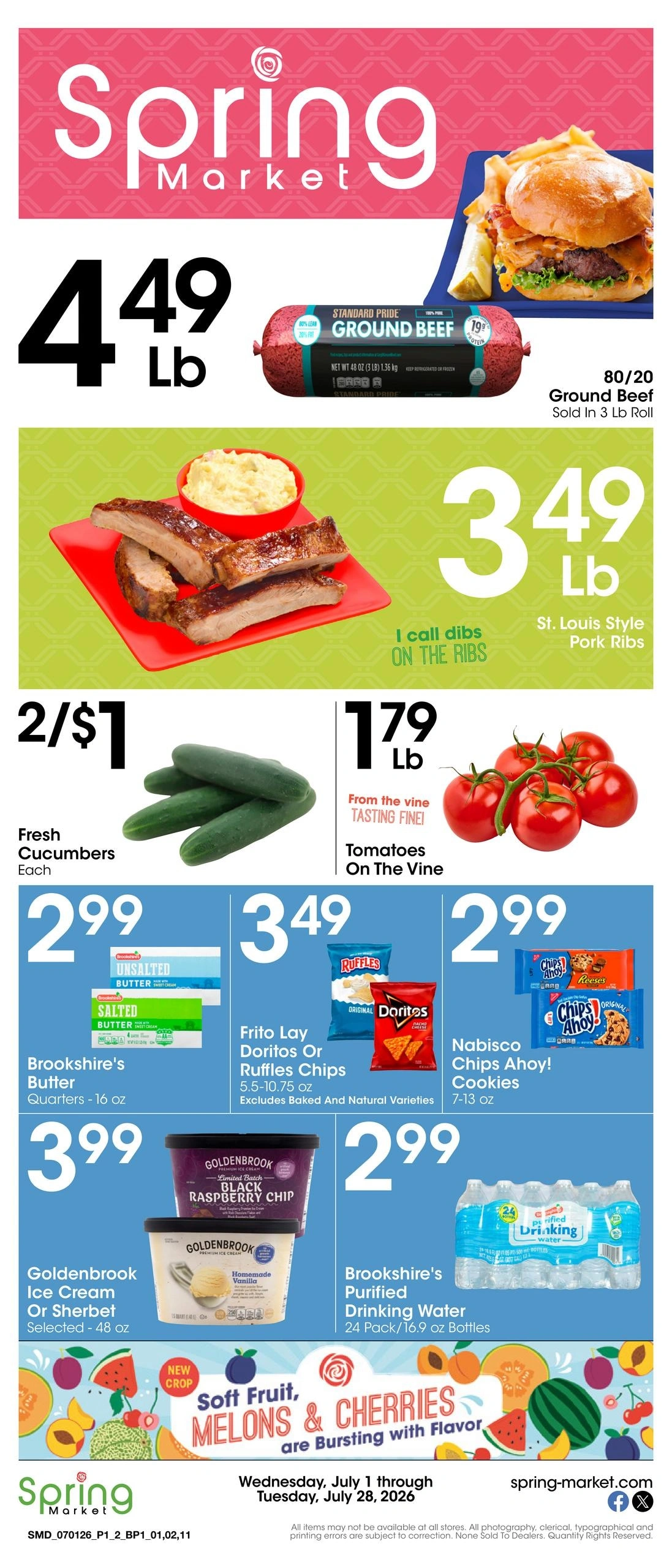 Spring Market flyer page 1