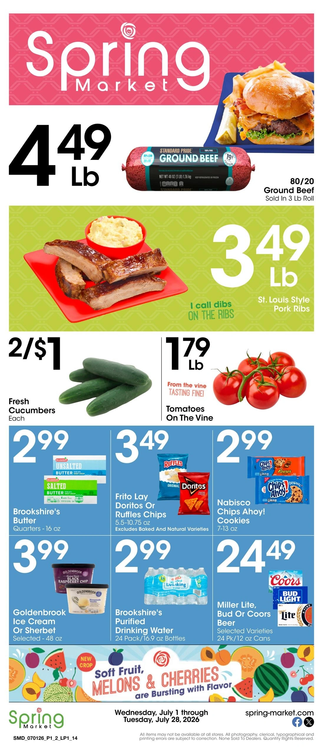 Spring Market flyer page 1