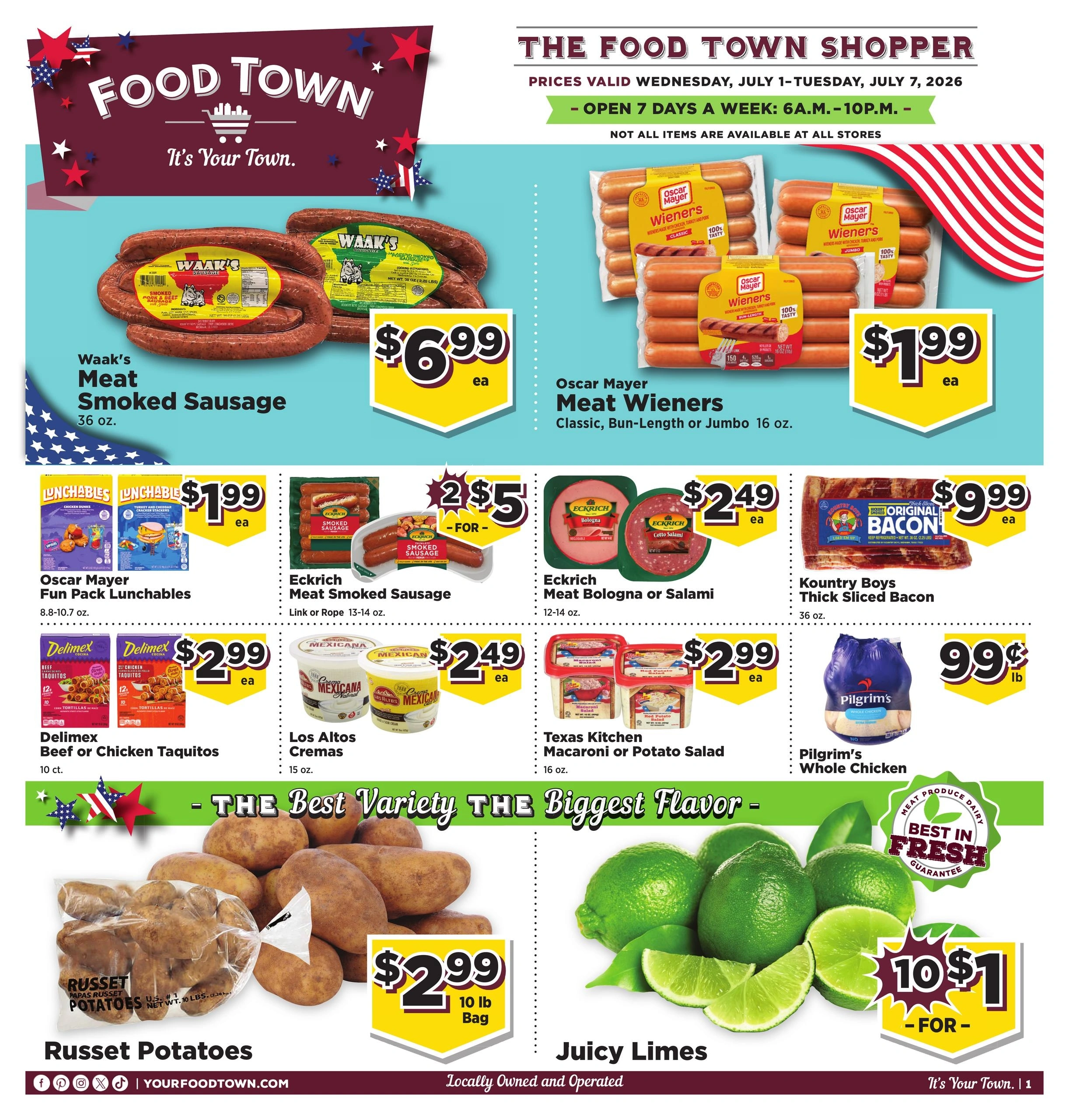 Food Town Texas flyer page 1