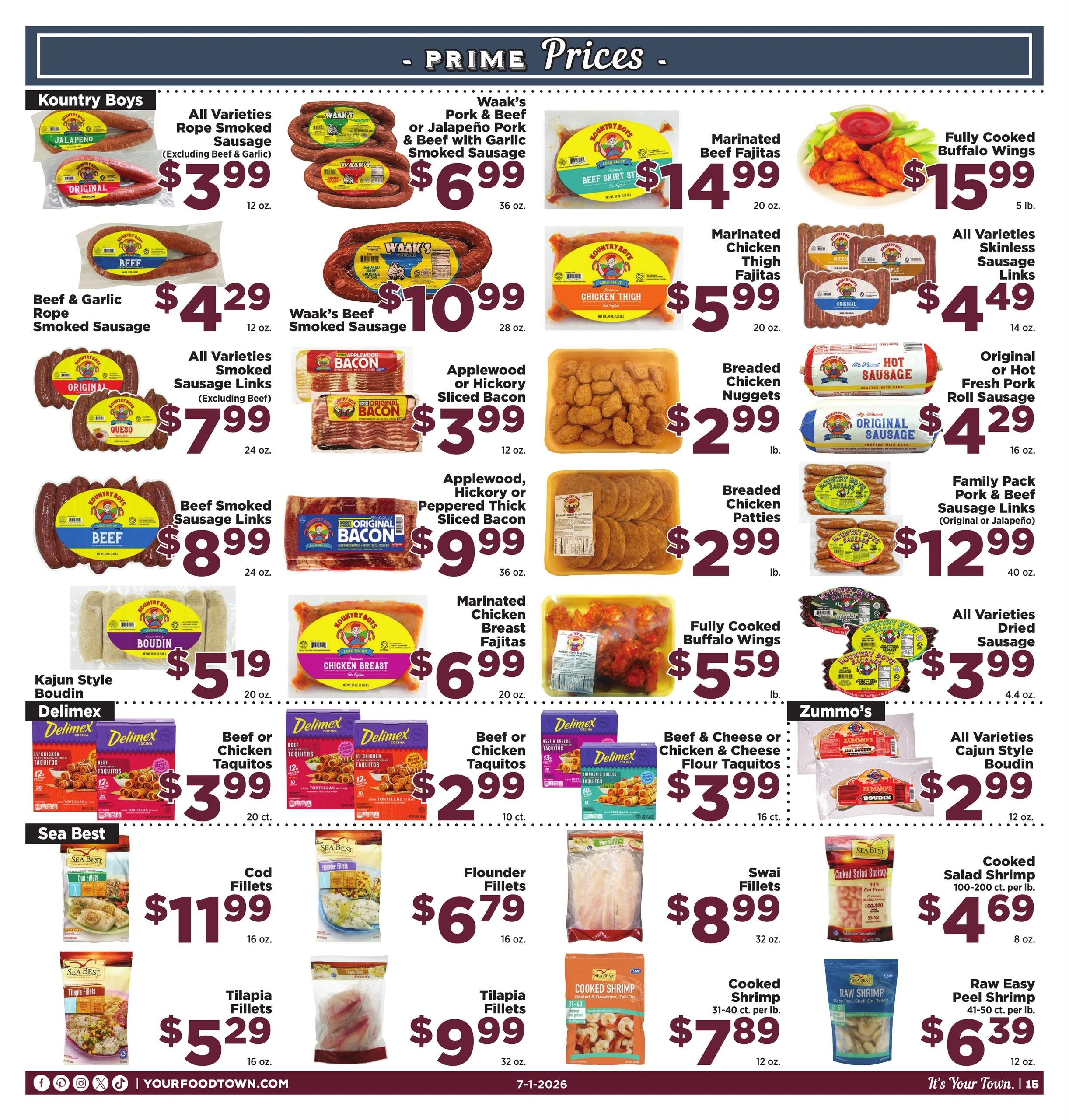 Food Town Texas flyer page 15