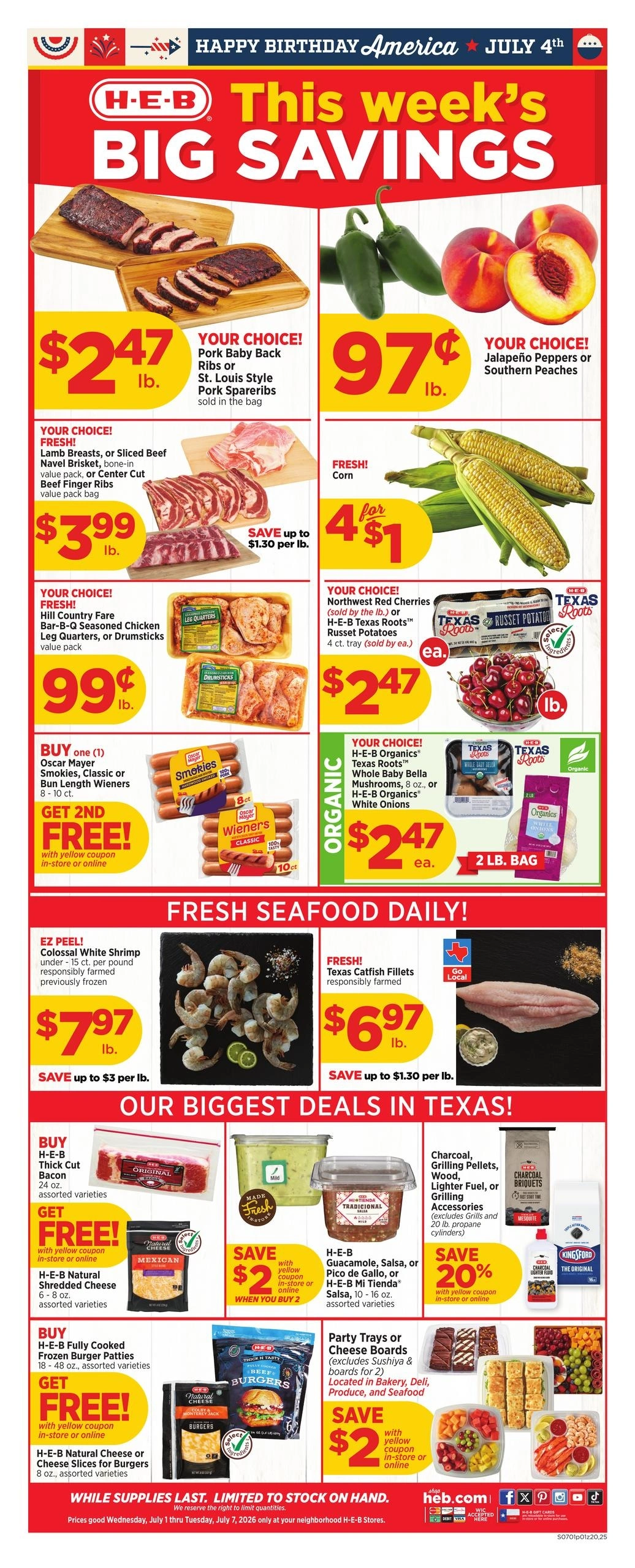 H-E-B flyer page 1