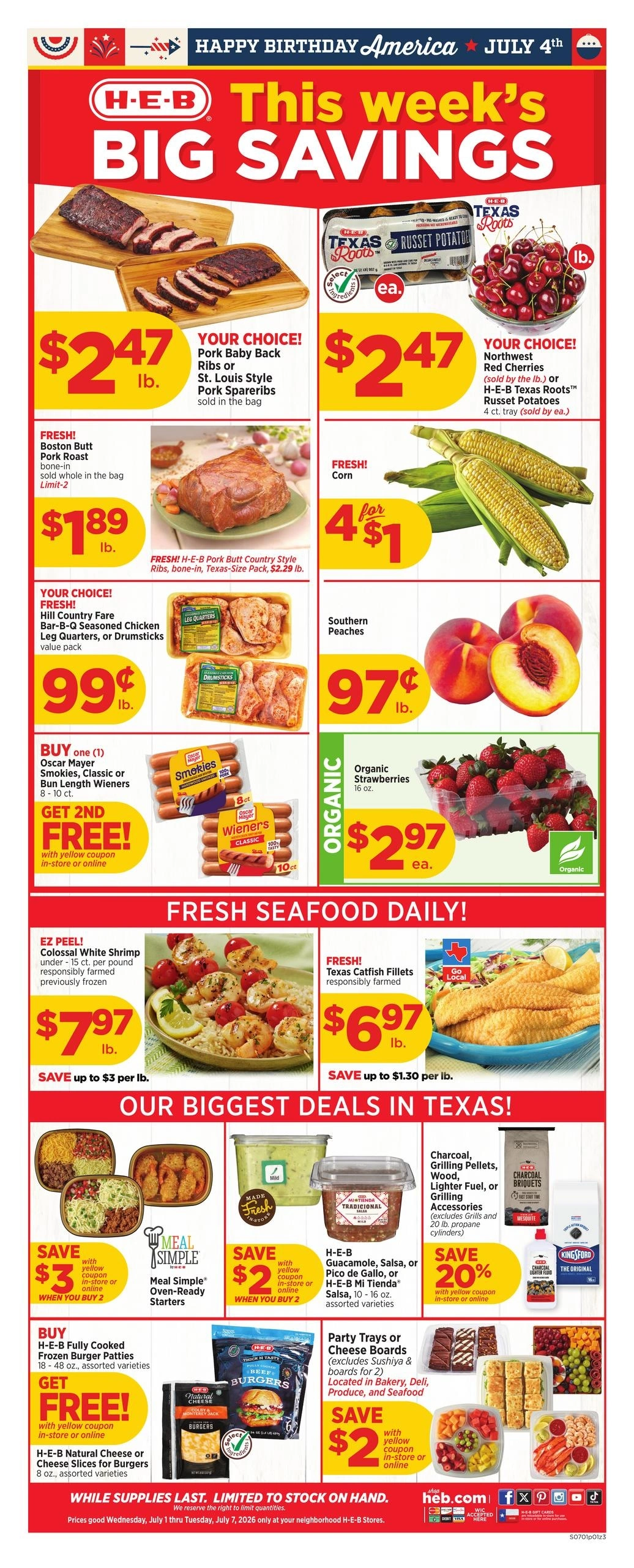 H-E-B flyer page 1