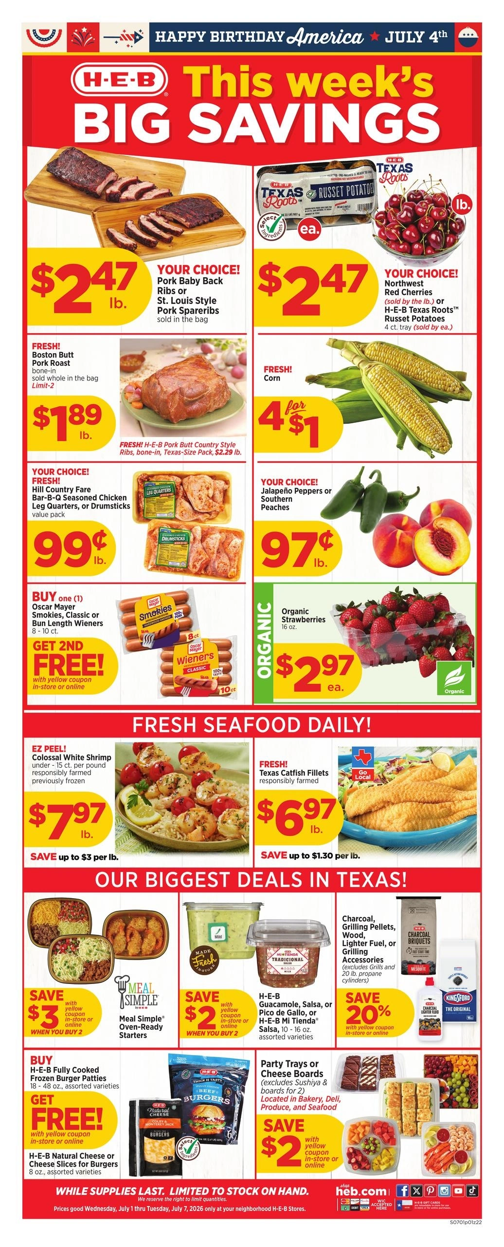 H-E-B flyer page 1