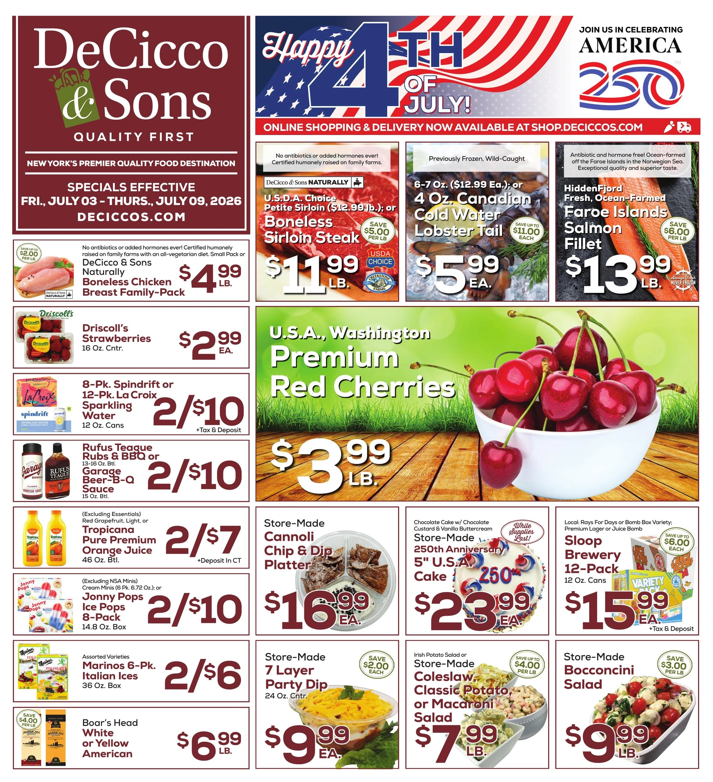 DeCicco & Sons flyer page 1