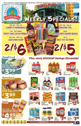 Tropical Foods Supermarket Indexed Weekly