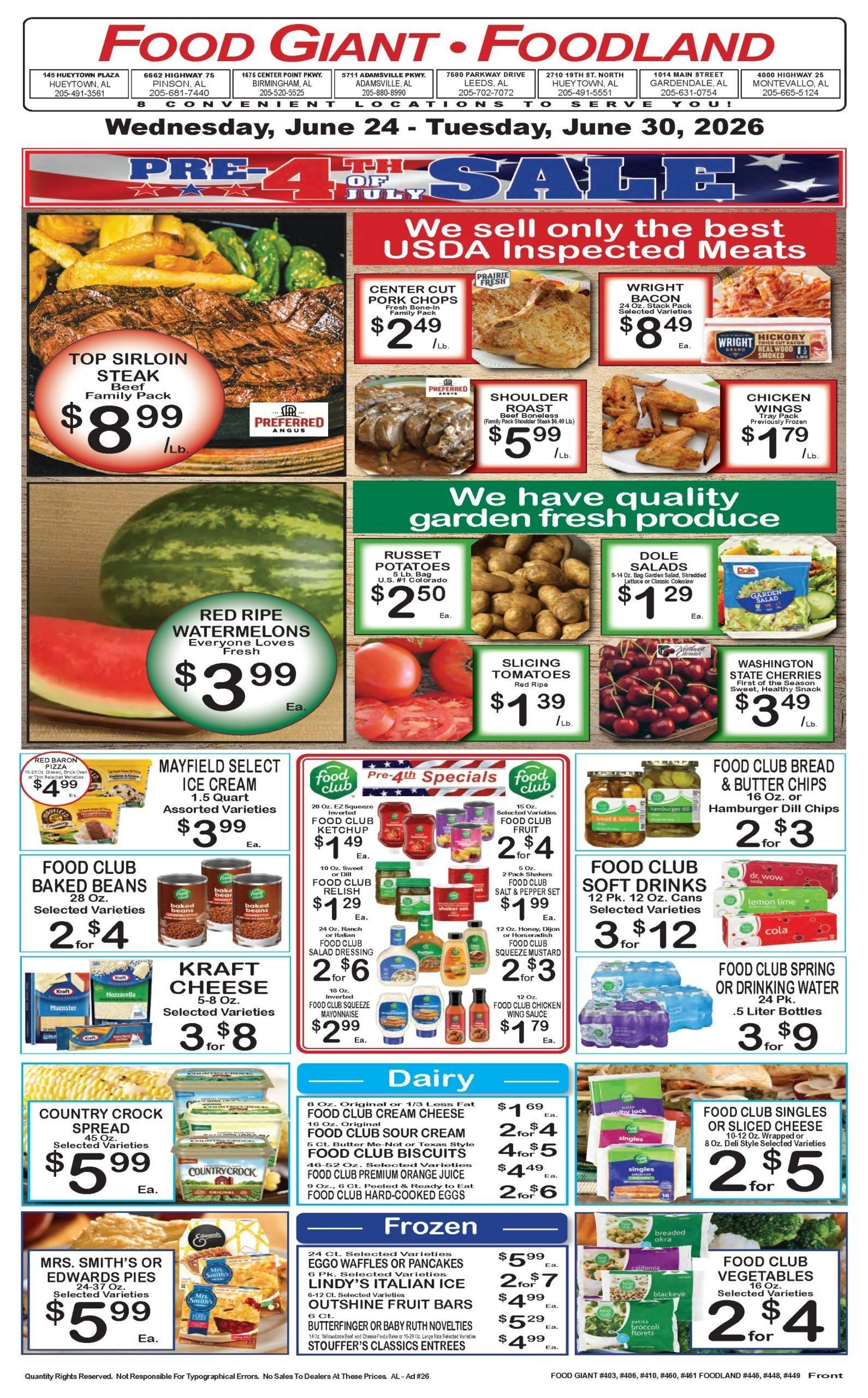 Foodland Grocery flyer page 1