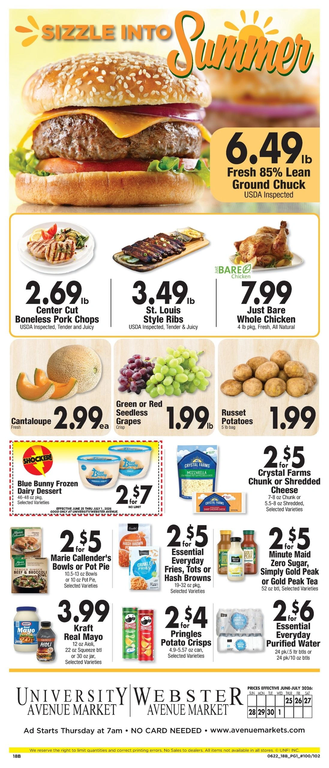 Avenue Markets flyer page 1
