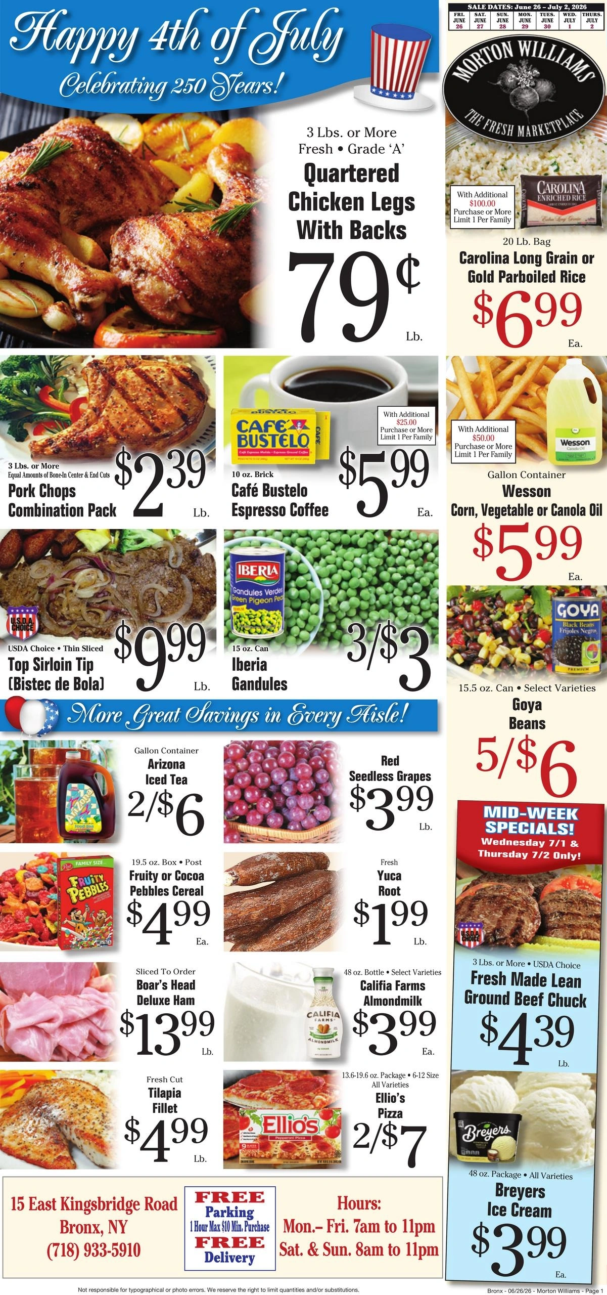Morton Williams Supermarket flyer page 1