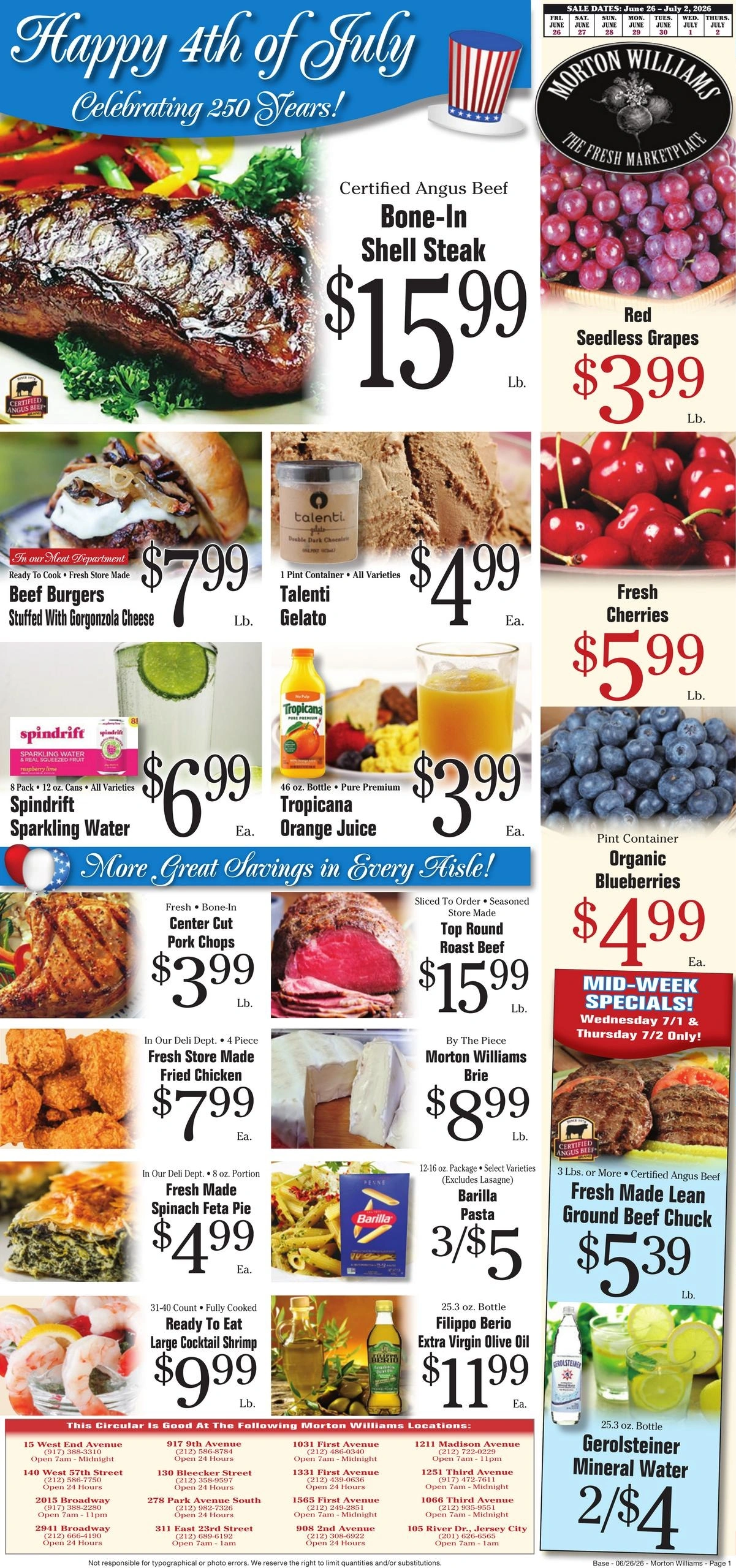 Morton Williams Supermarket flyer page 1