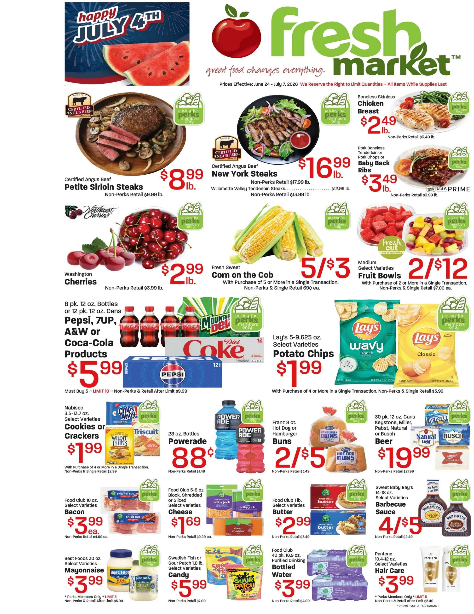 Fresh Market flyer page 1
