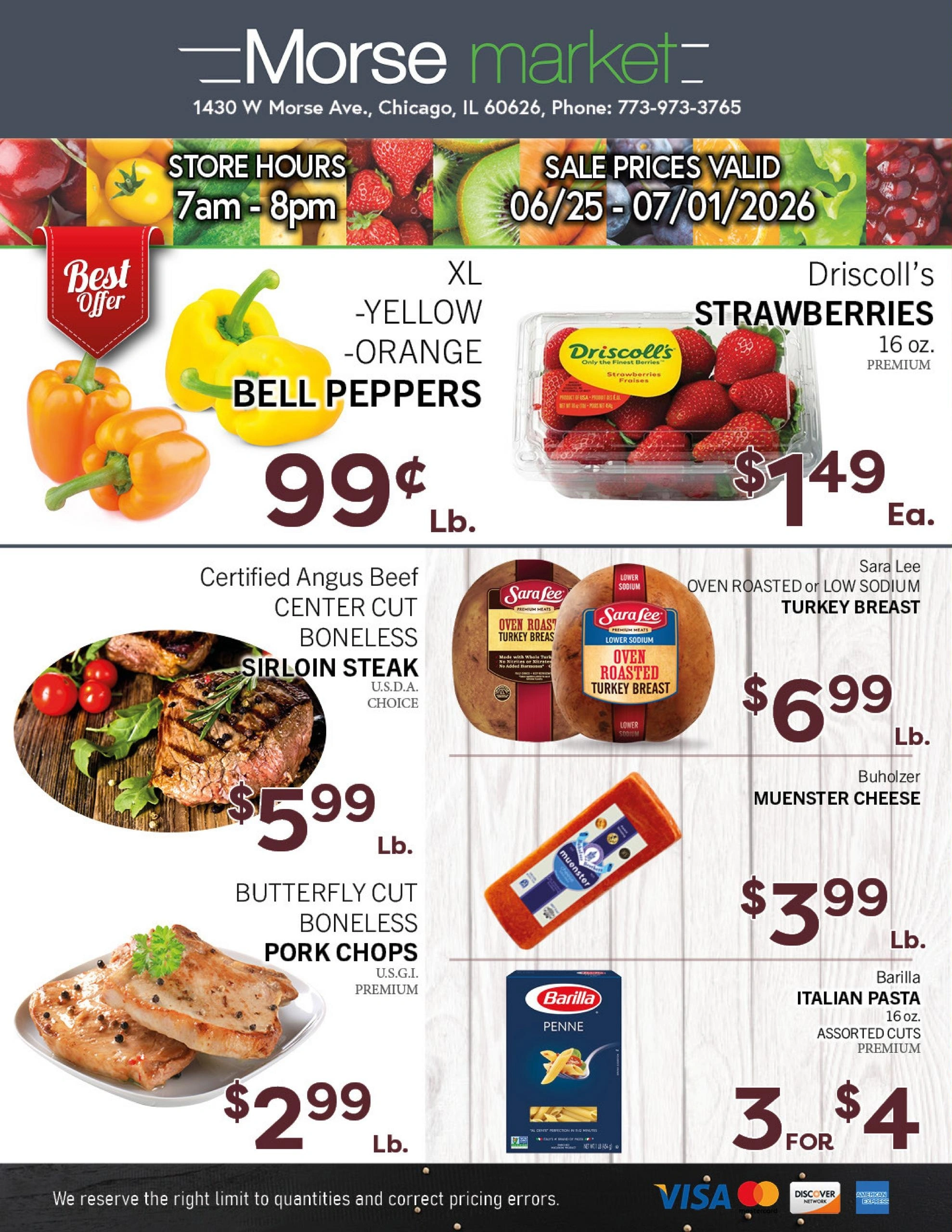 Morse Fresh Market flyer page 1