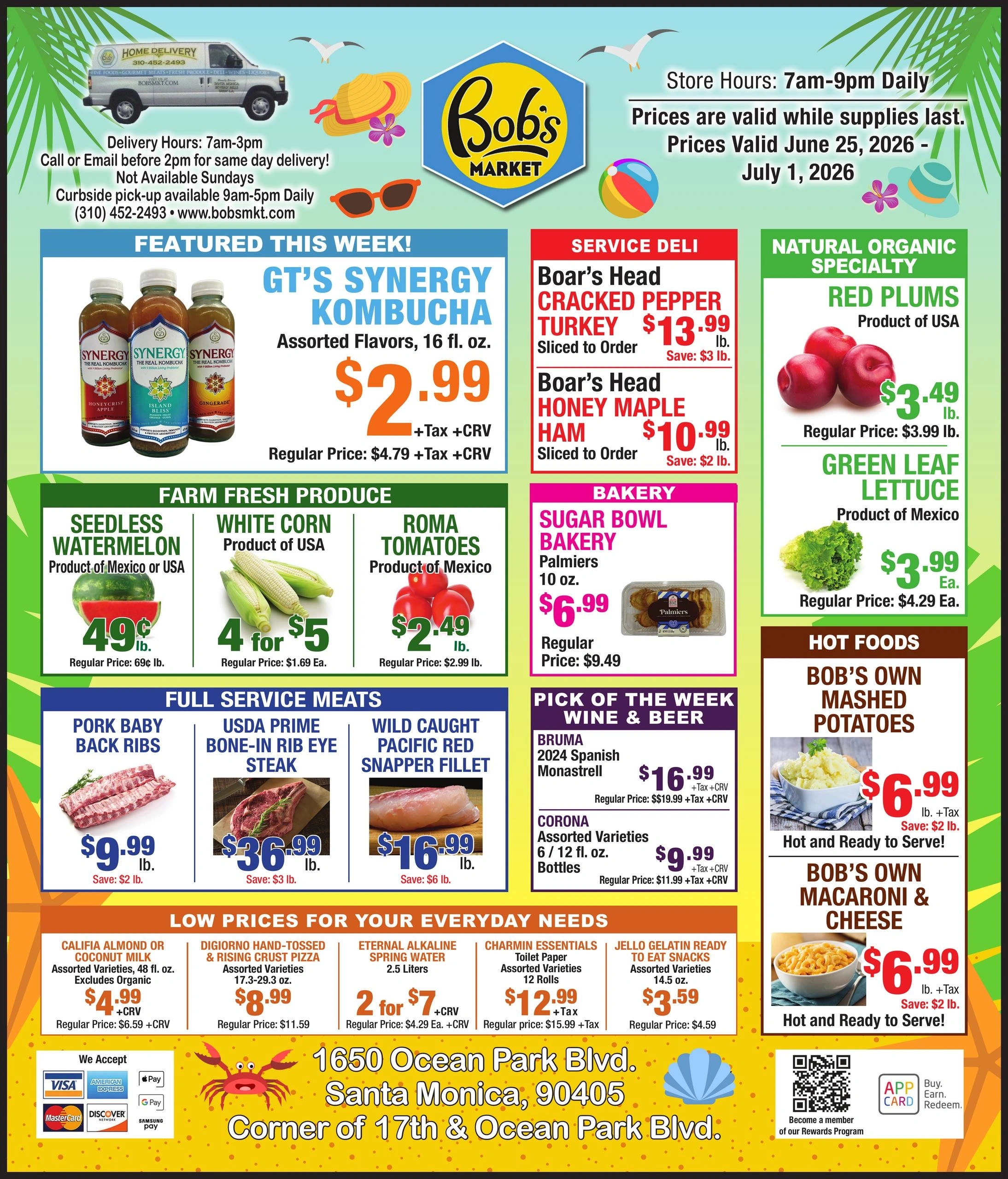 Bob's Market	 flyer page 1