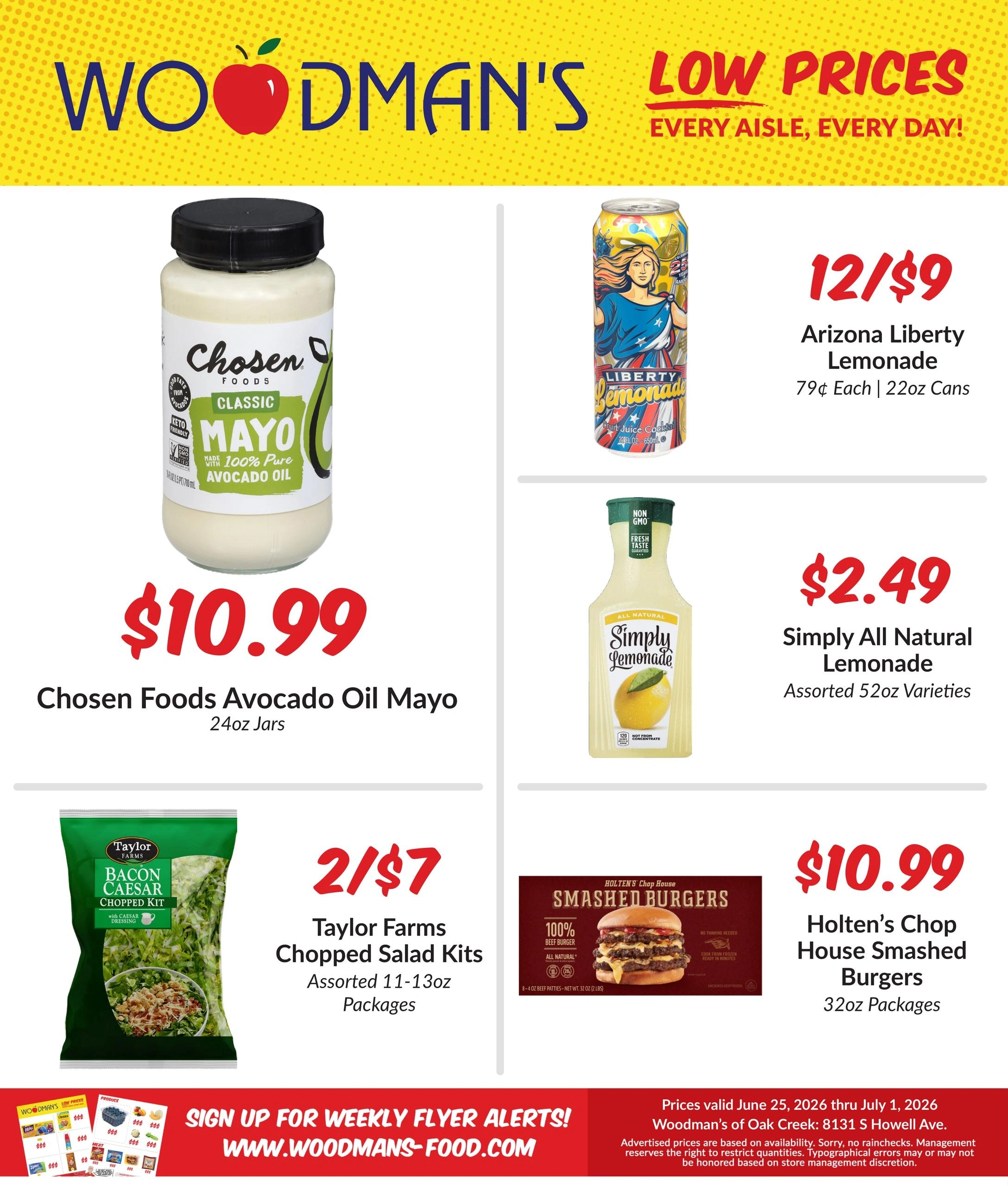 Woodman's Food Market flyer page 1