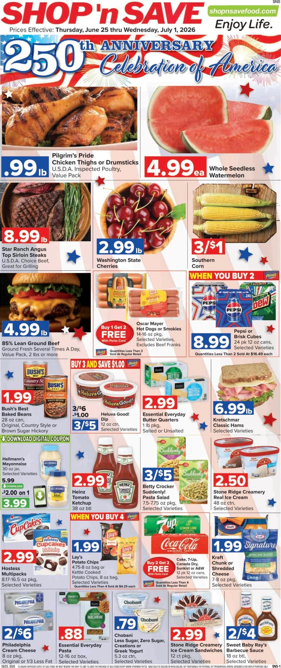 Shop 'n Save flyer page 1