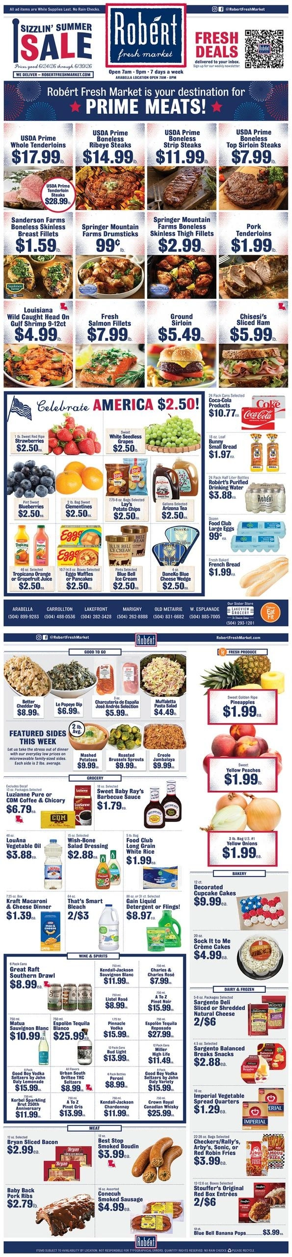 Robert Fresh Market  flyer page 1