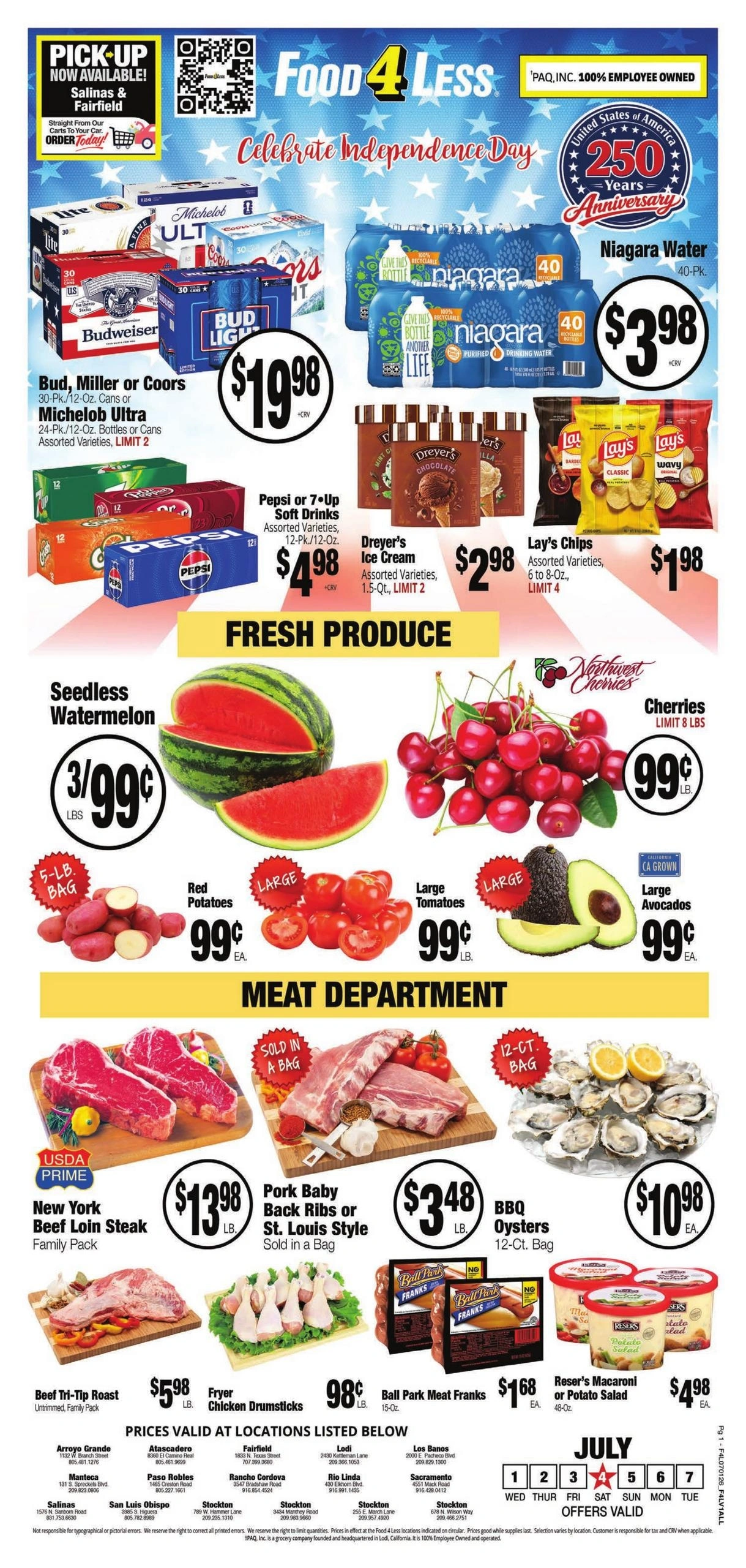 Food 4 Less flyer page 1