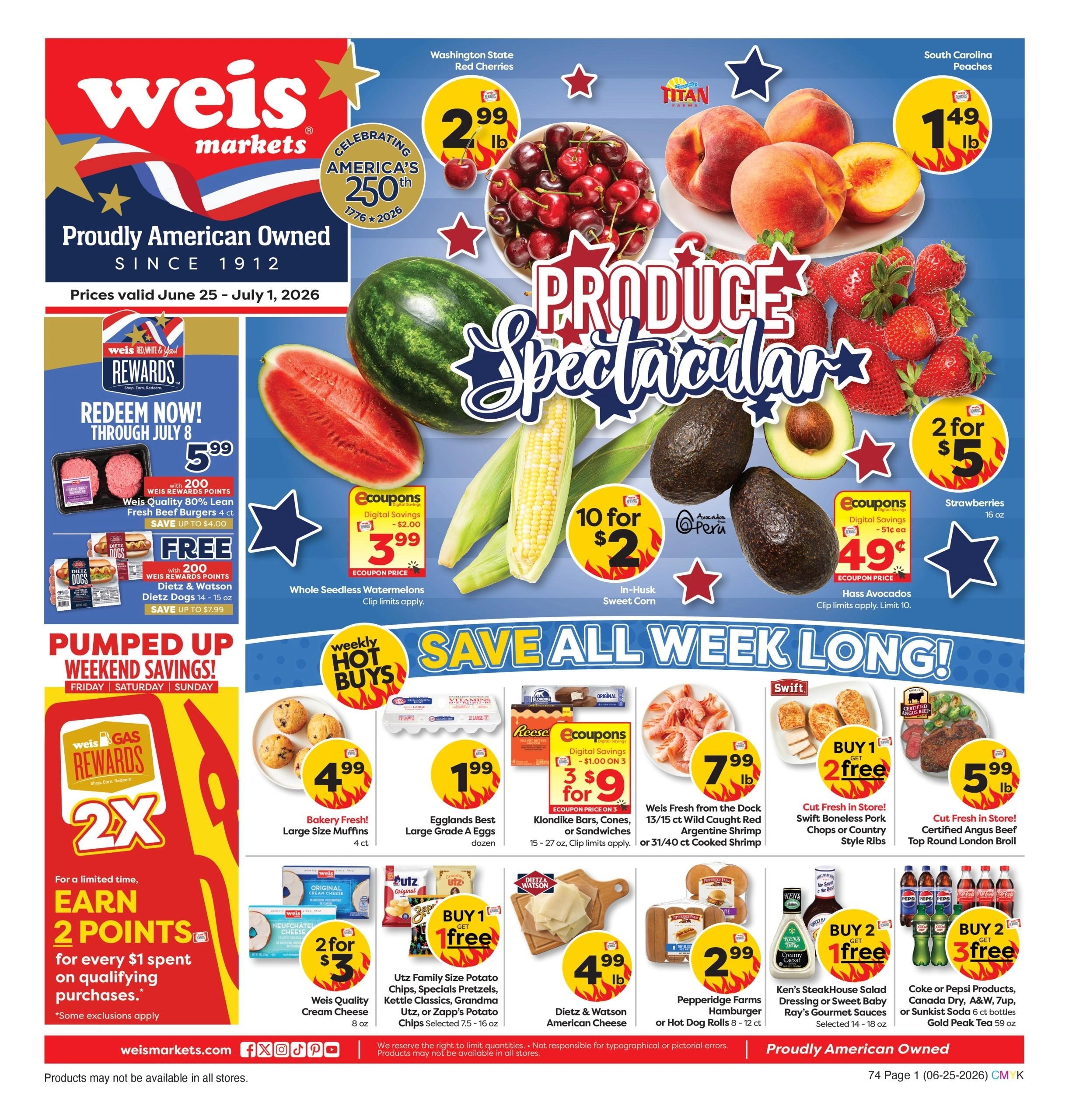 Weis Markets flyer page 1