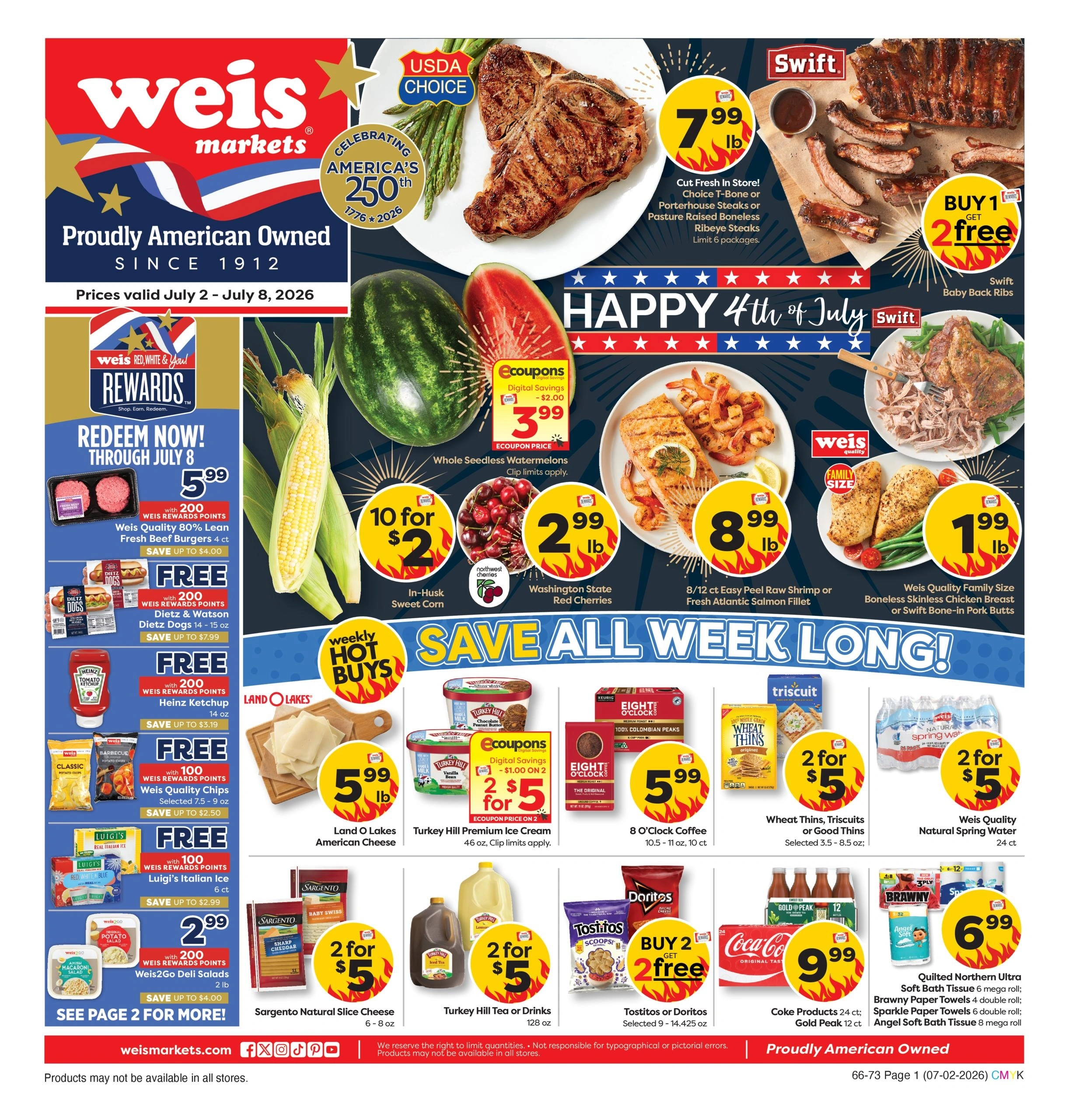 Weis Markets flyer page 1