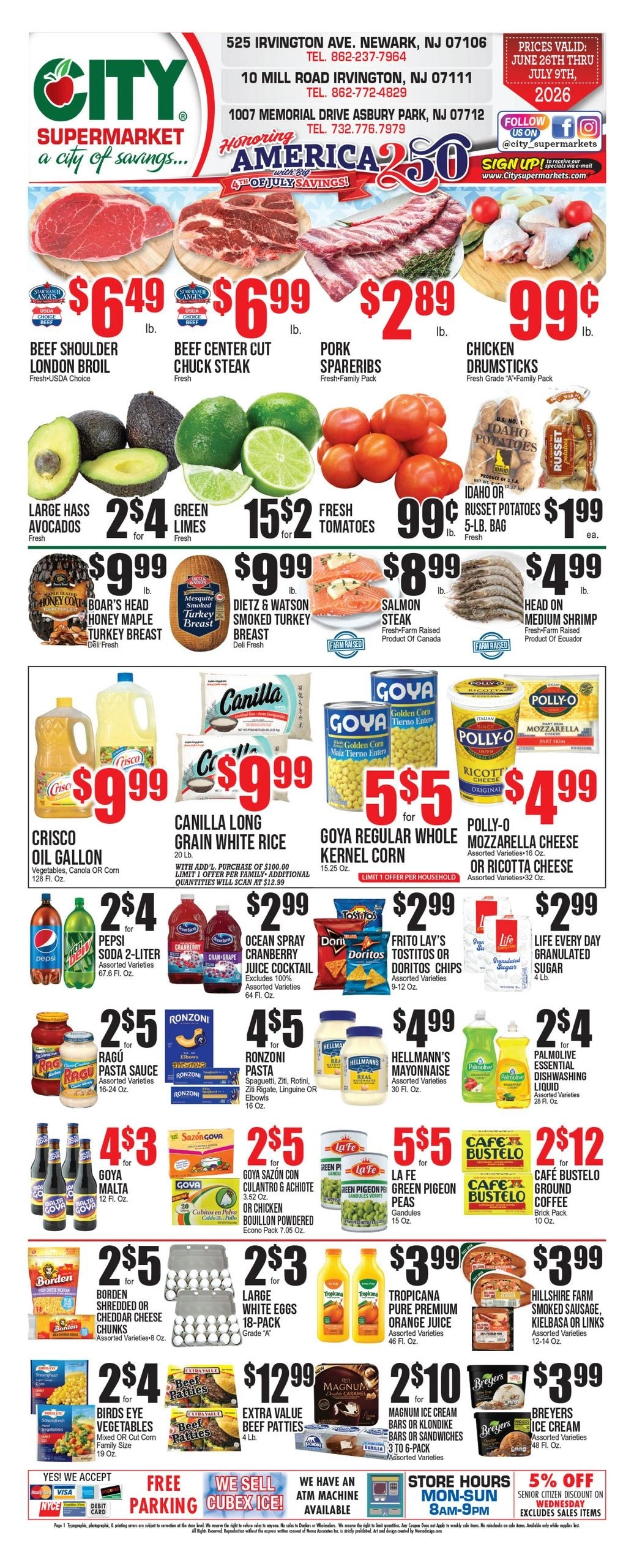 City Supermarket flyer page 1