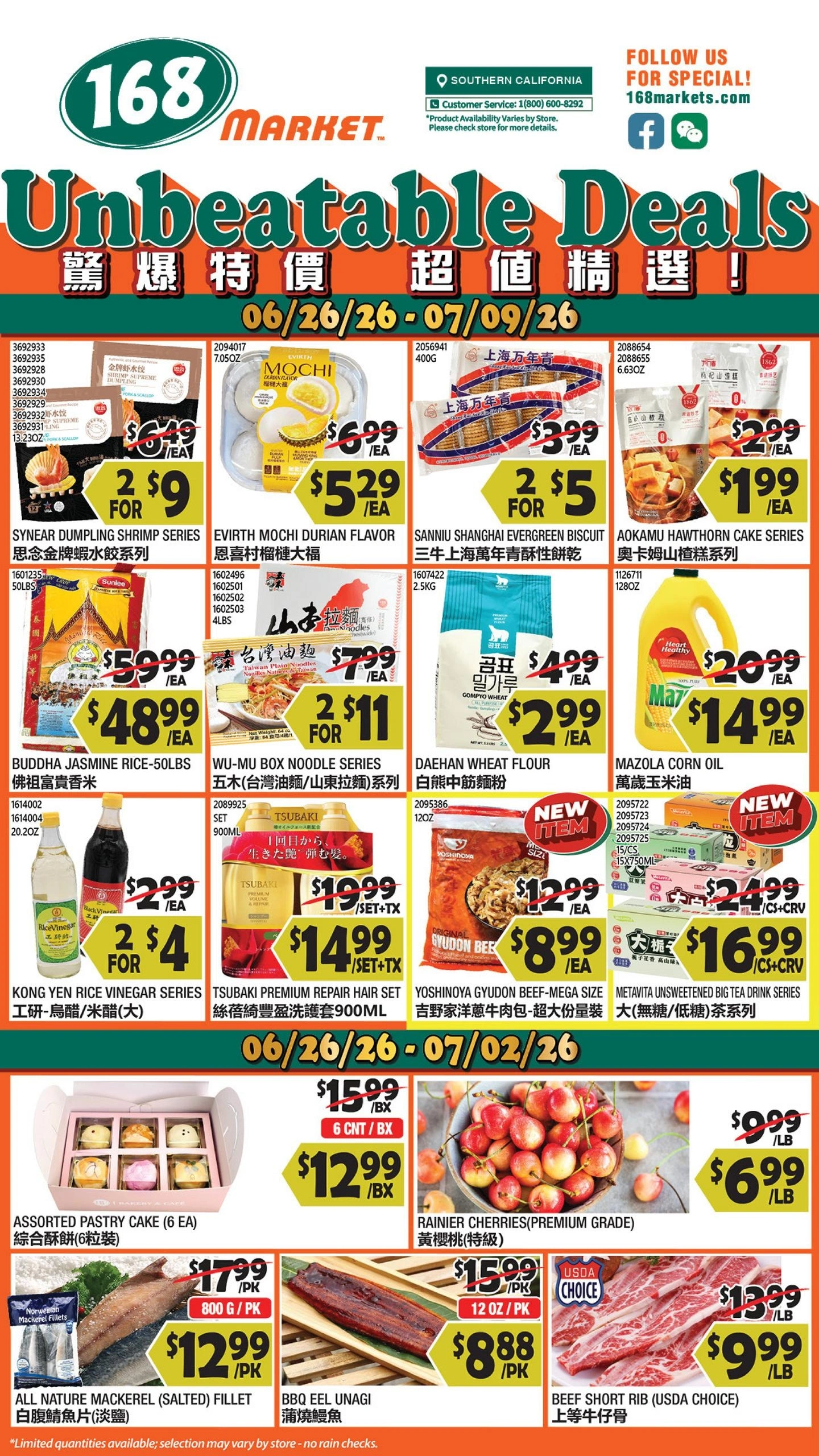 168 Market flyer page 1