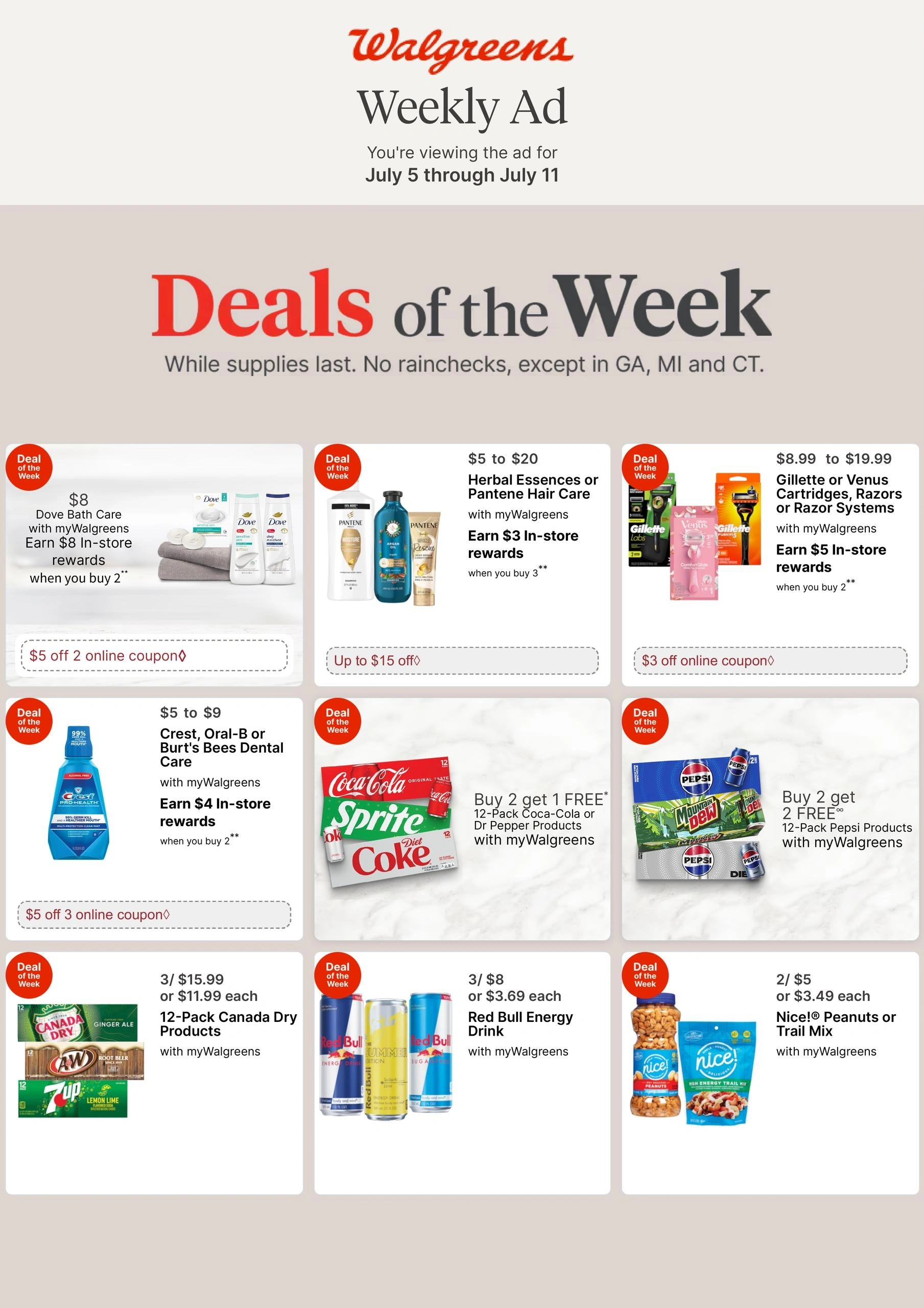 Walgreens flyer page 1