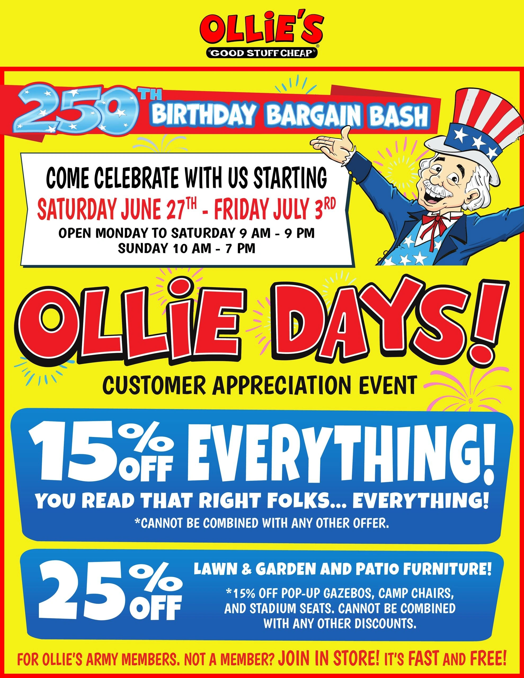 Ollie's Bargain Outlet flyer page 1