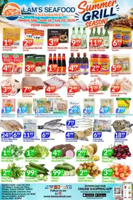 Lam's Seafood Market Indexed Weekly