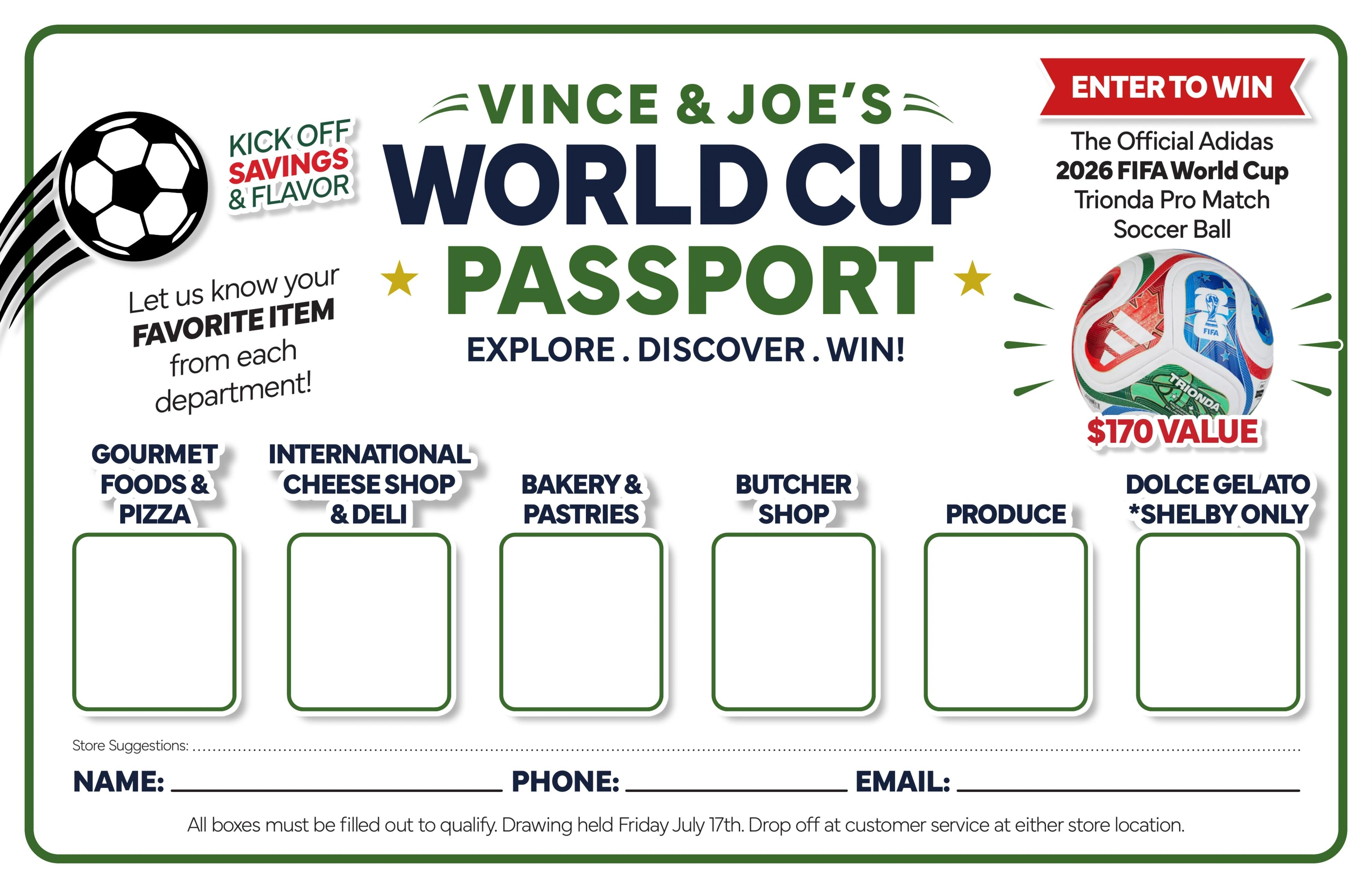 Vince And Joes Gourmet Market flyer page 1