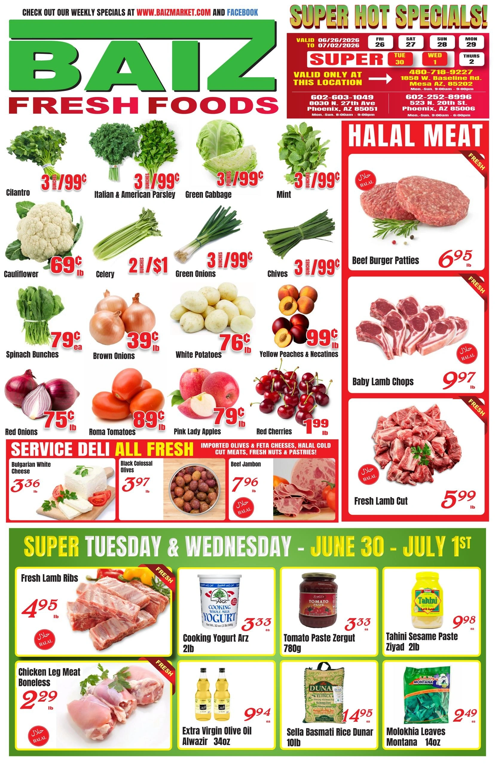 Baiz Market Place flyer page 1