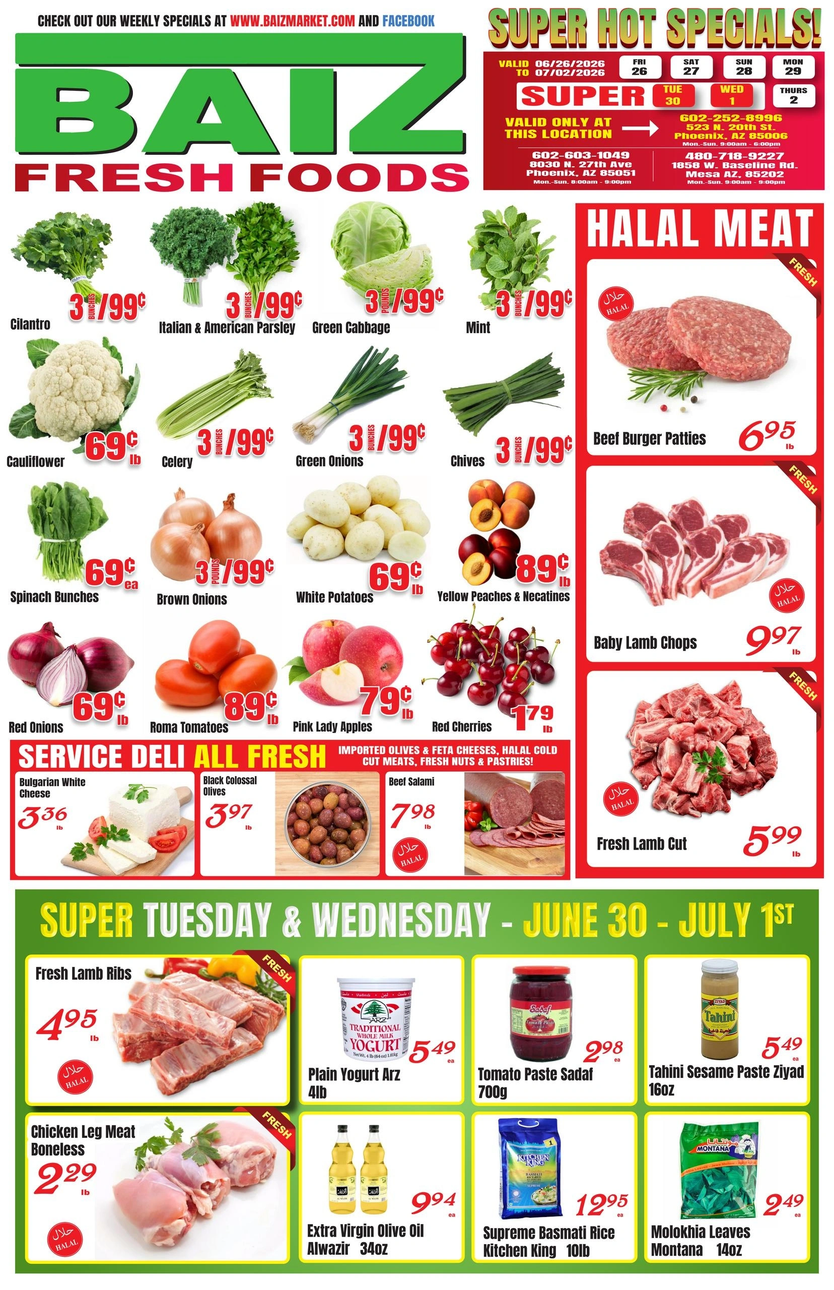 Baiz Market Place flyer page 1